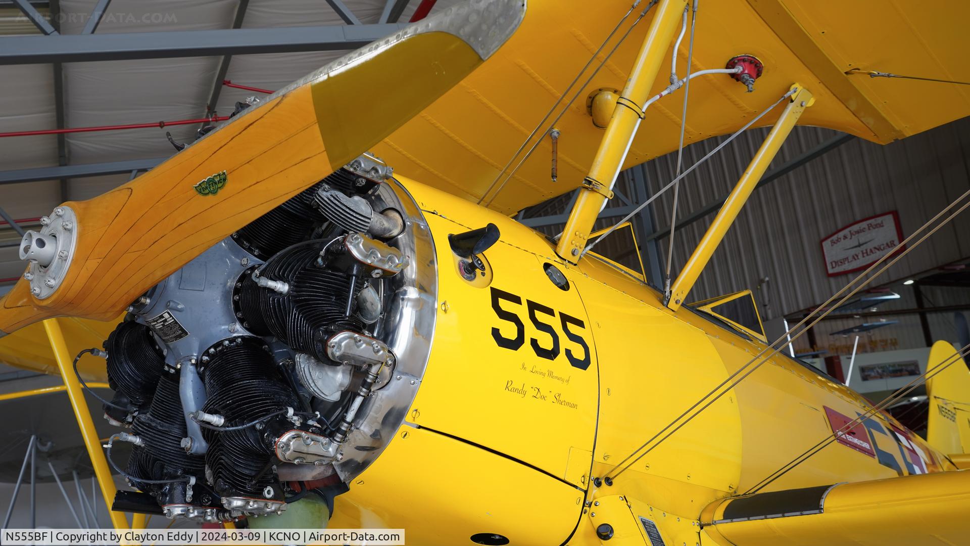 N555BF, 1941 Boeing A75N1(PT17) C/N 75-2305, Planes of Fame Chino airport 2024.