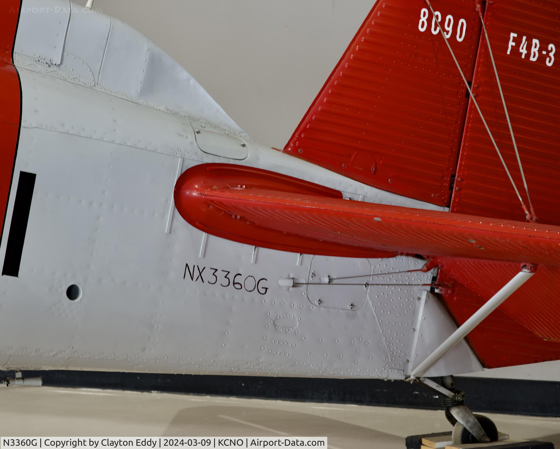 N3360G, 1932 Boeing P-12E C/N 32-17, Planes of Fame Chino airport 2024.