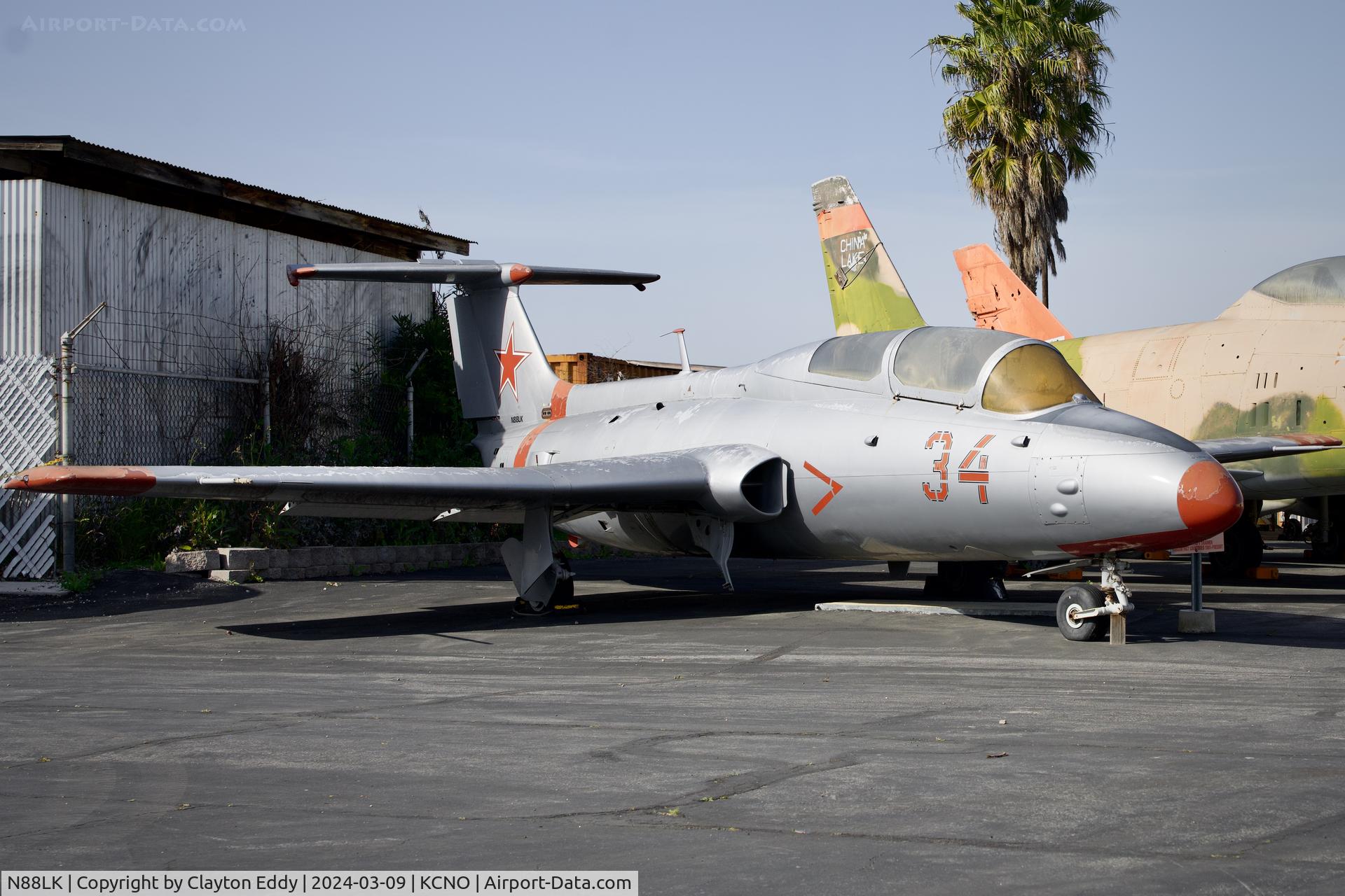 N88LK, 1971 Aero L-29 Delfin C/N 194150, Planes of Fame Chino airport 2024.