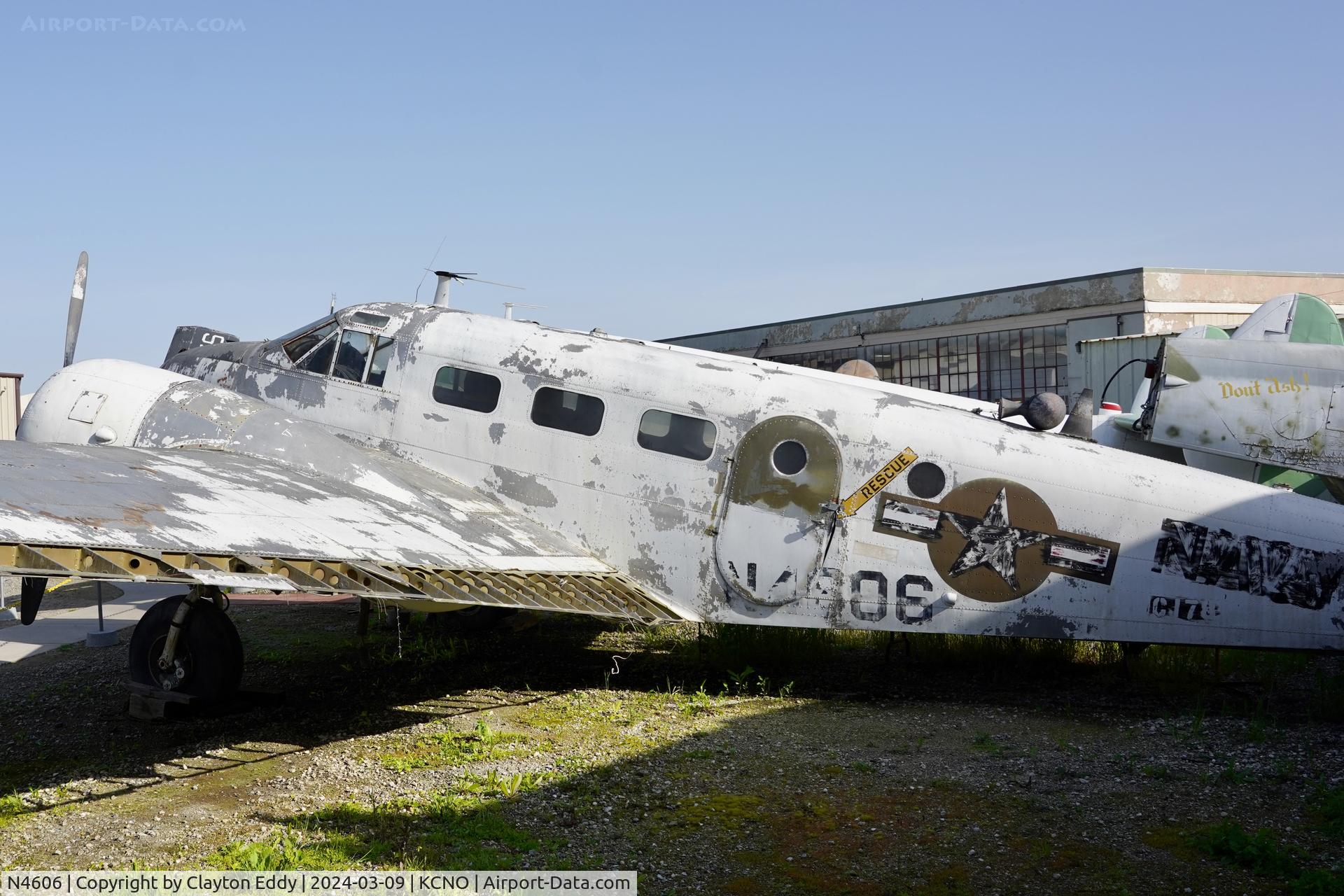 N4606, 1969 Beech C-45 C/N 89468, Planes of Fame Chino airport 2024.