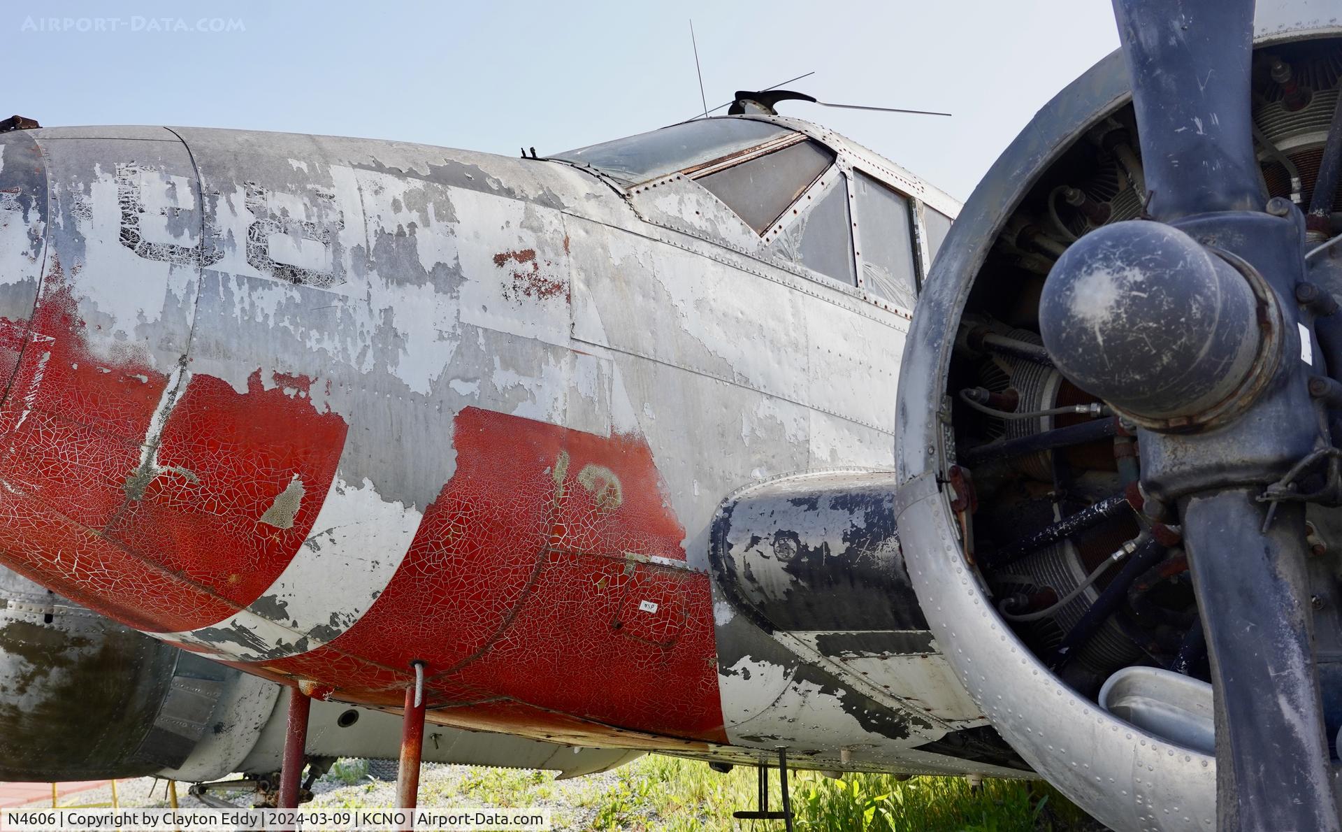 N4606, 1969 Beech C-45 C/N 89468, Planes of Fame Chino airport 2024.