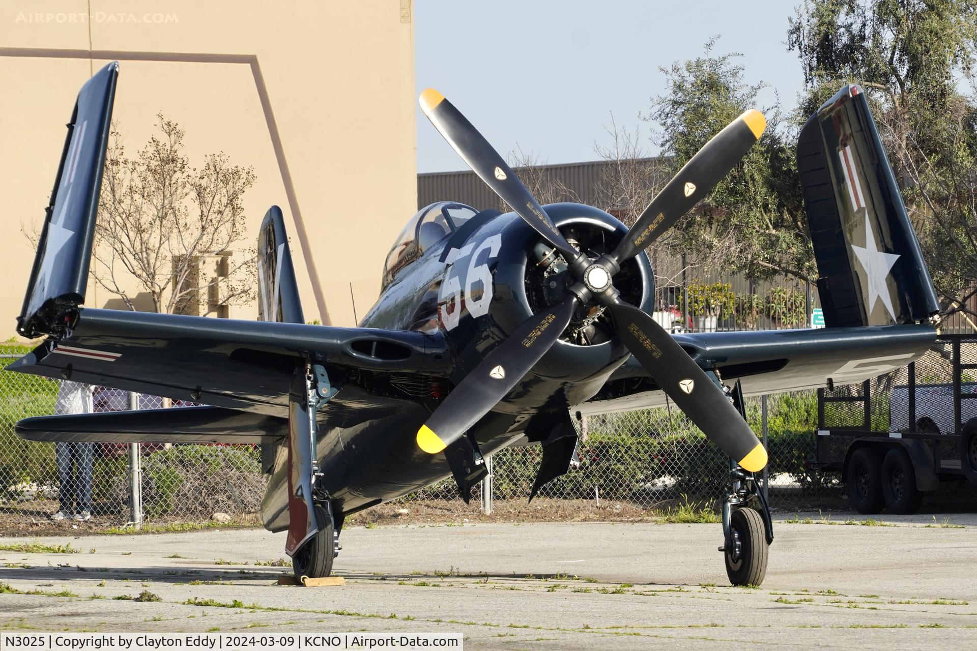 N3025, 1947 Grumman G-58A C/N 739A, Planes of Fame Chino airport 2024.