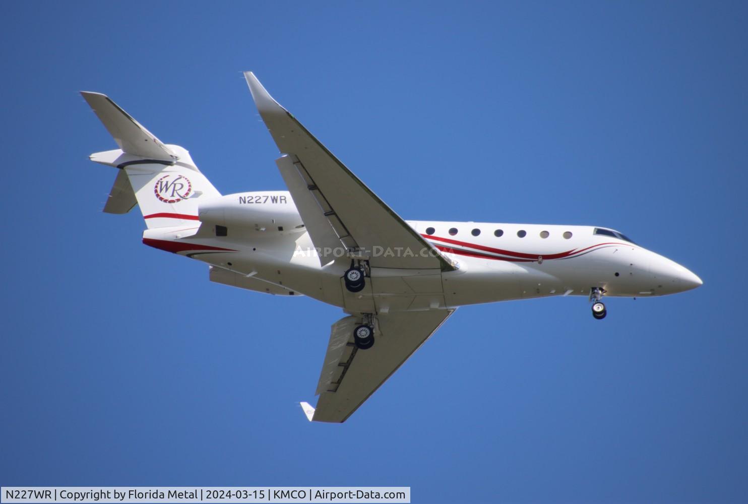N227WR, 2012 Israel Aircraft Industries Gulfstream G280 C/N 2007, G280 zx LAS-MCO