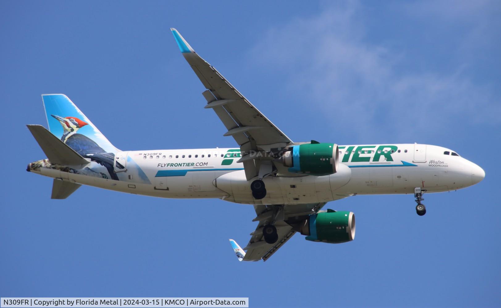 N309FR, 2017 Airbus A320-251N C/N 7555, FFT A32N Weston zx CID-MCO