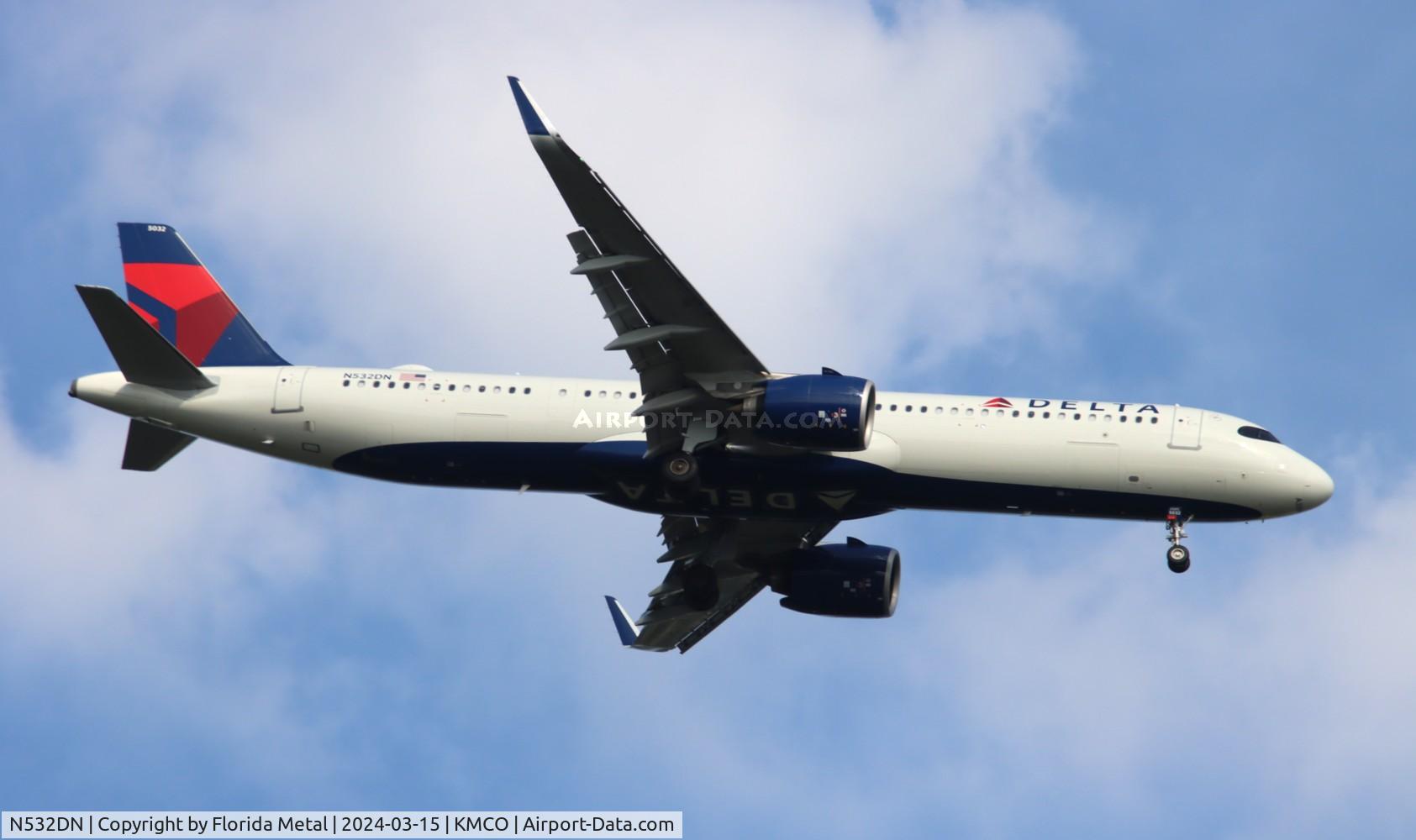 N532DN, 2023 Airbus A321-271NX C/N 11279, DAL A321N zx LAX-MCO