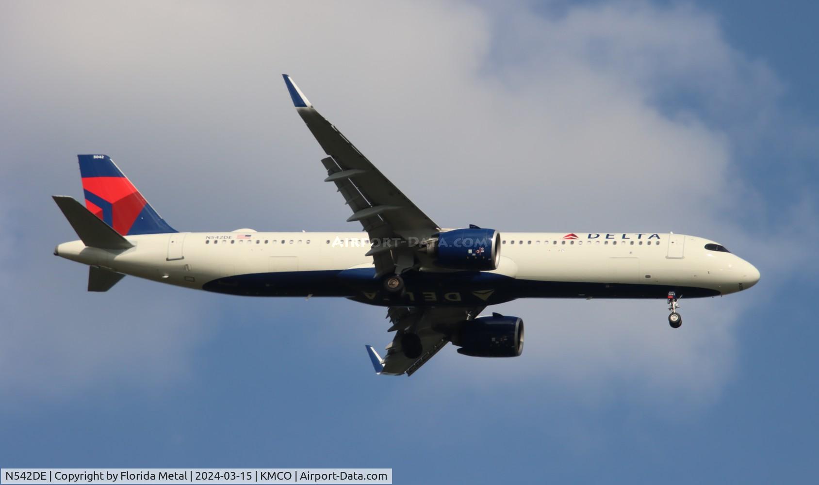 N542DE, 2023 Airbus 321-271NX C/N 11510, DAL A321N zx SEA-MCO