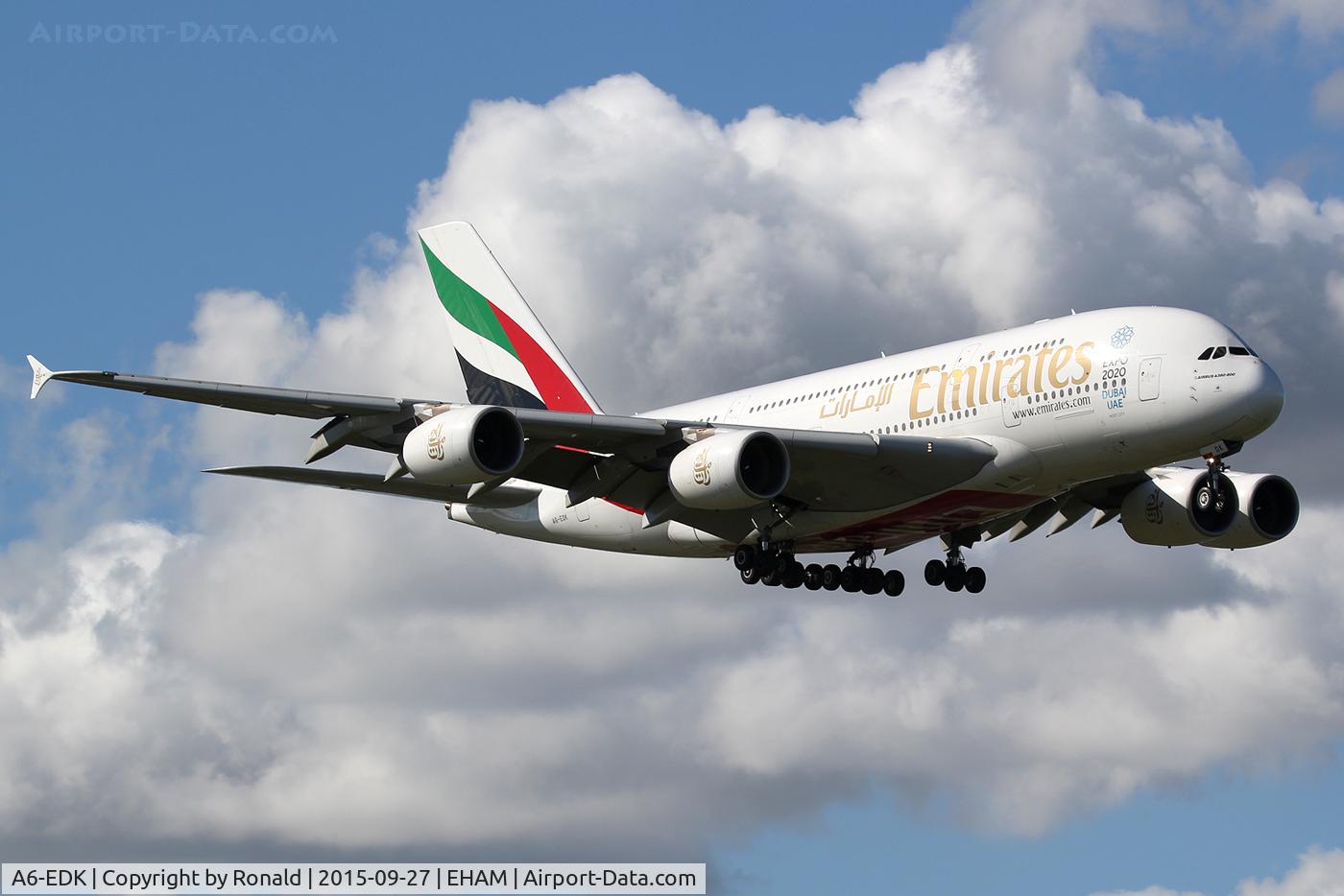 A6-EDK, 2010 Airbus A380-861 C/N 030, at eham