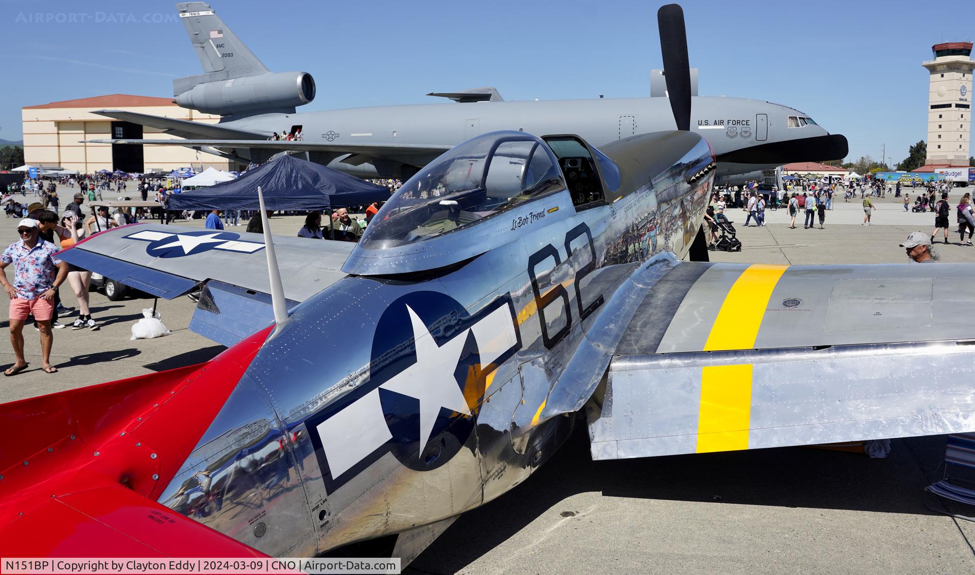 N151BP, 1944 North American P-51D Mustang C/N 122-41448, Planes of Fame Chino California 2024.