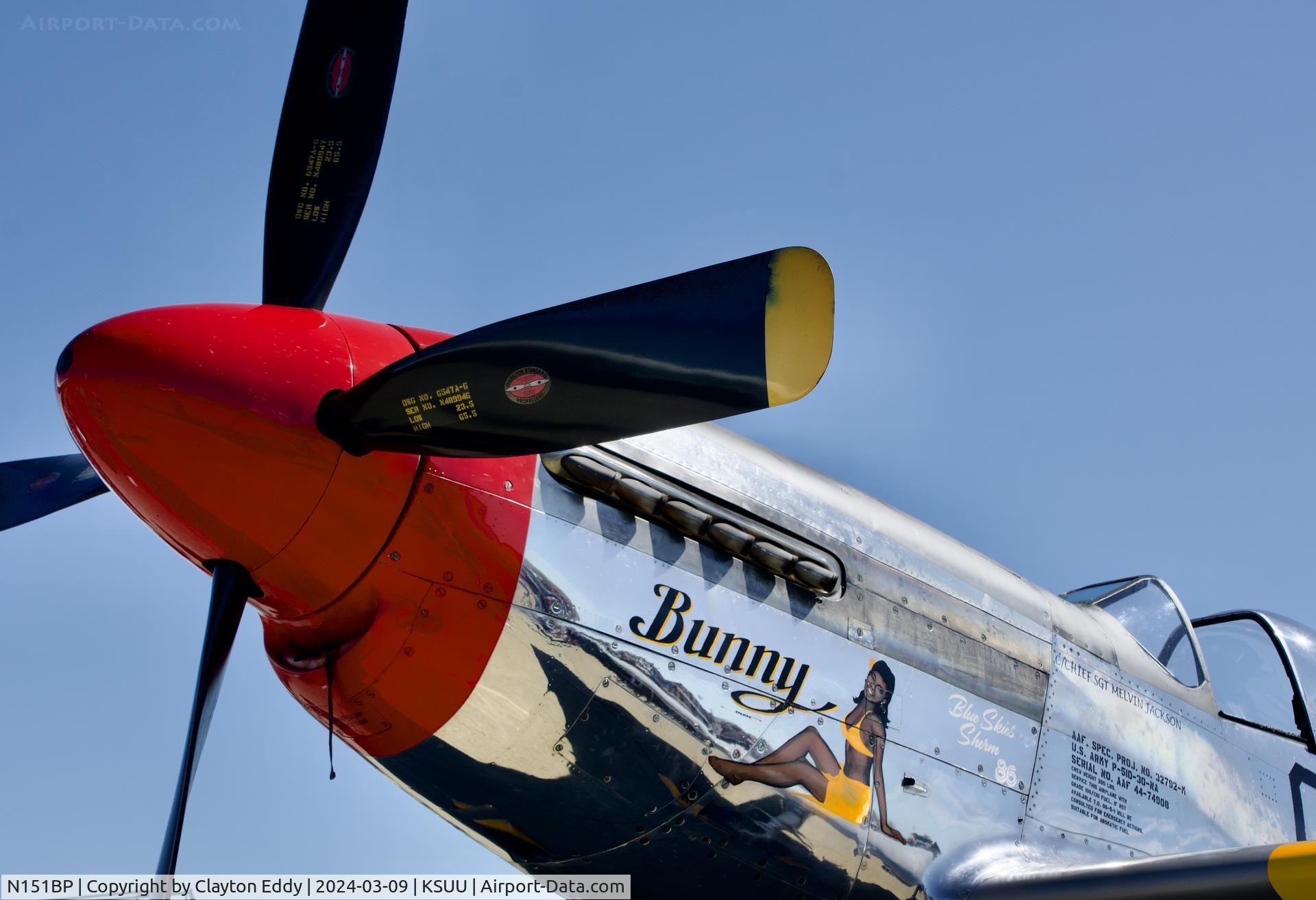 N151BP, 1944 North American P-51D Mustang C/N 122-41448, Planes of Fame Chino California 2024.