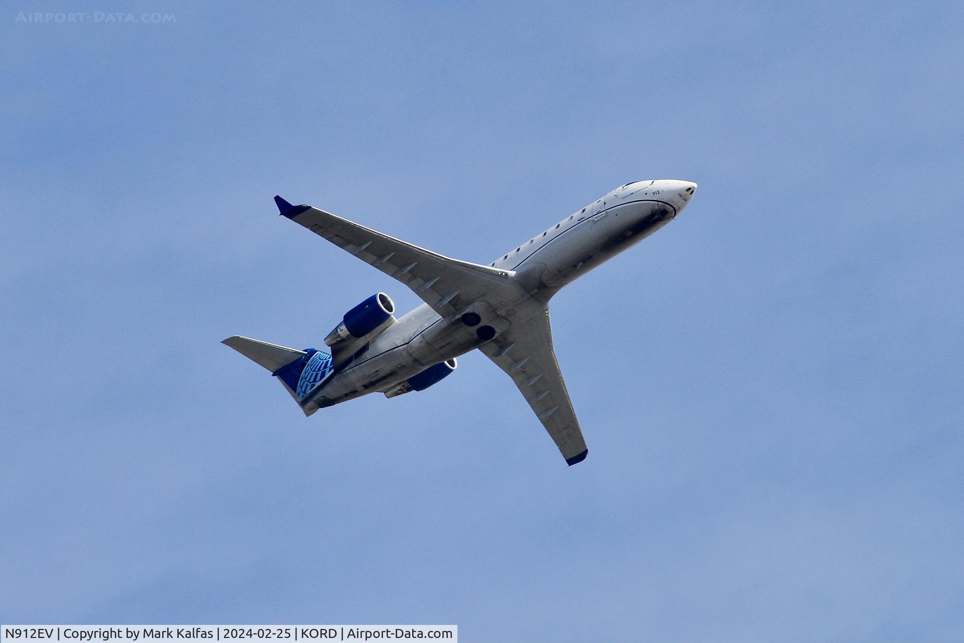 N912EV, 2002 Bombardier CRJ-200LR (CL-600-2B19) C/N 7728, CRJ2 SkyWest/United Express Canadair Regional Jet CRJ-200 N912EV SKW5075 ORD-DEC