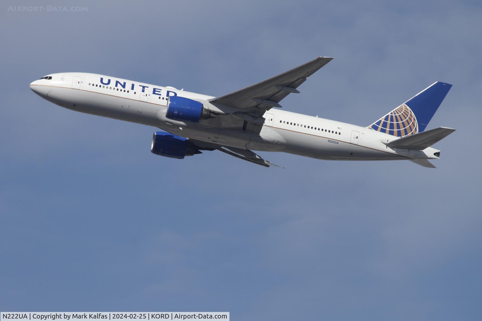 N222UA, 2001 Boeing 777-222 C/N 30553, B772 United Airlines Boeing 777-222 N222UA UAL1957 ORD-LAX