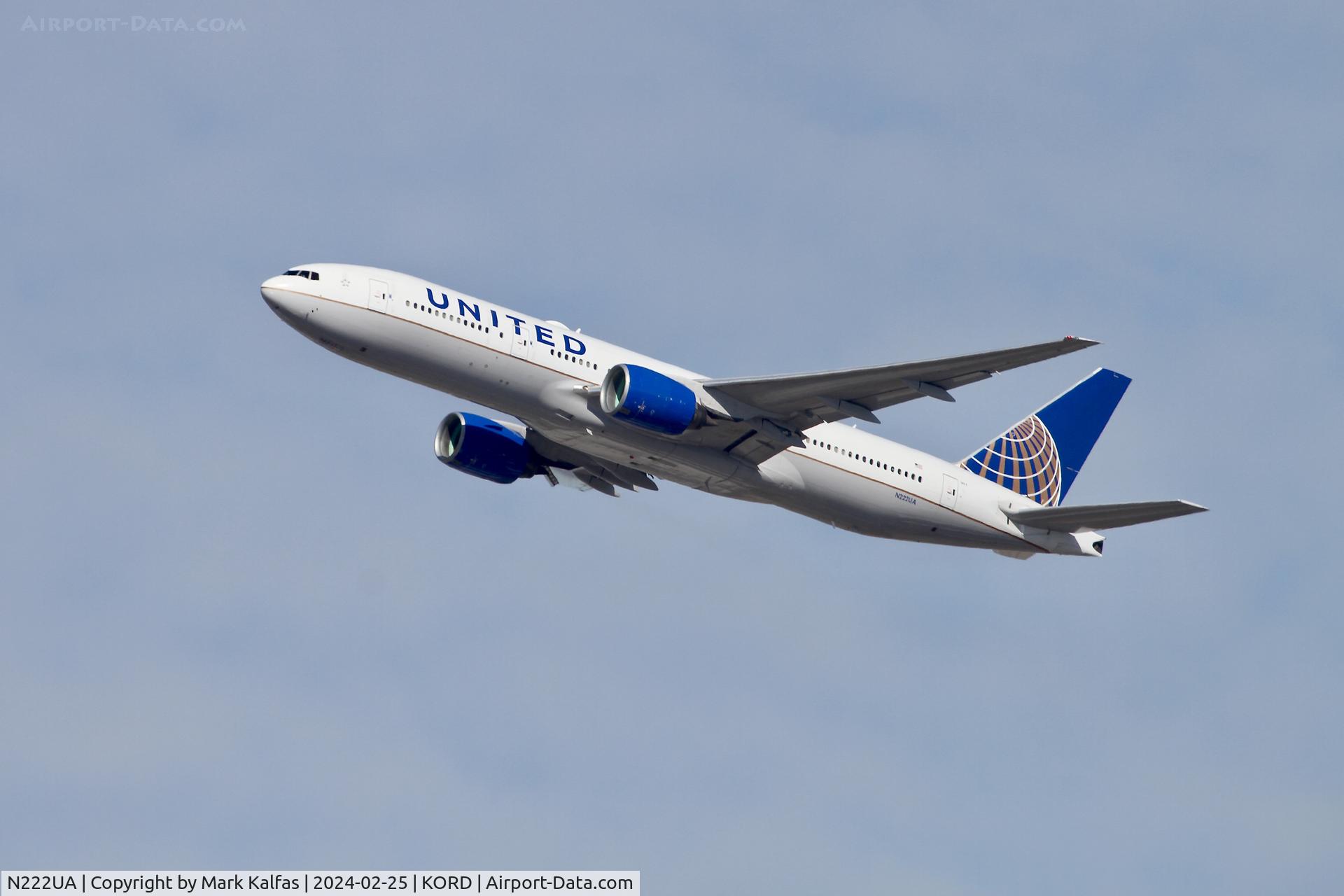 N222UA, 2001 Boeing 777-222 C/N 30553, B772 United Airlines Boeing 777-222 N222UA UAL1957 ORD-LAX