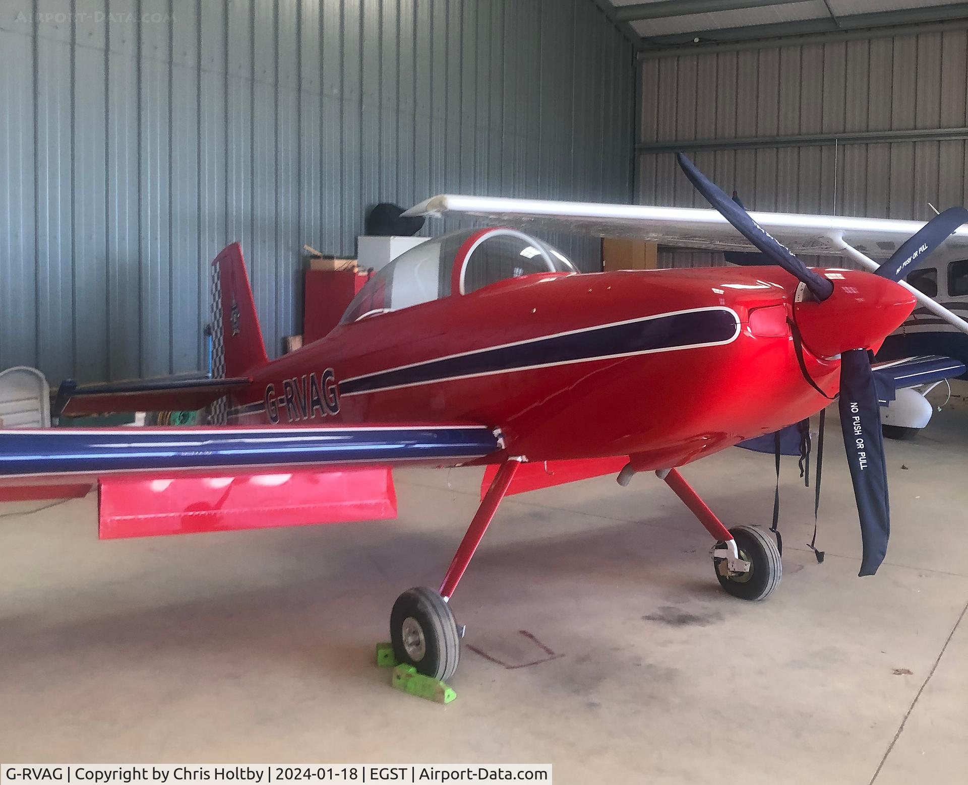 G-RVAG, 2023 Vans RV-8 C/N PFA 303-13603, In the hangar at Elmsett Airfield, Ipswich.