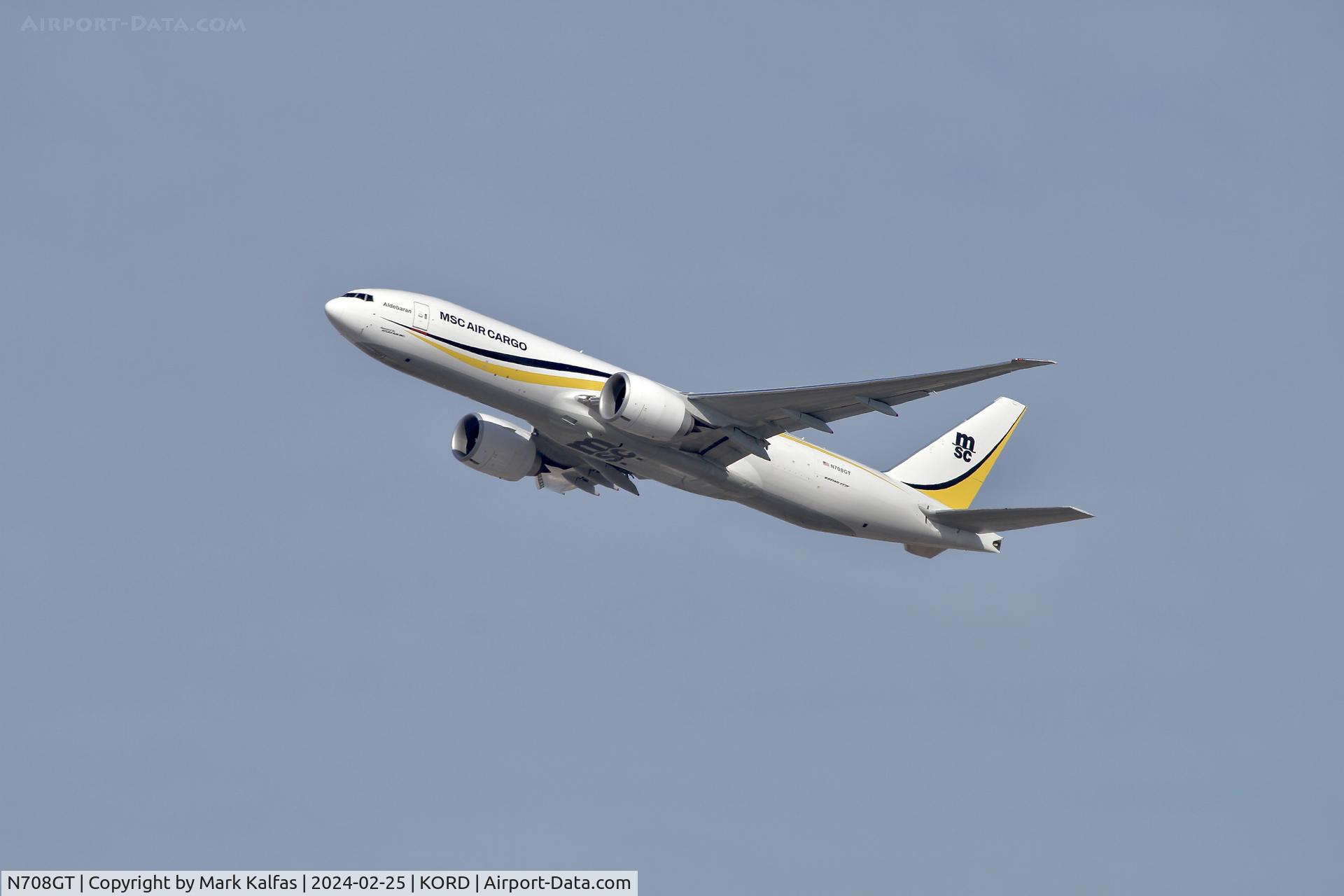 N708GT, 2023 Boeing 777-F C/N 67993, B77L MSC AIR CARGO BOEING 777-200LR  N708GT GTI8069 KORD-EBLG
