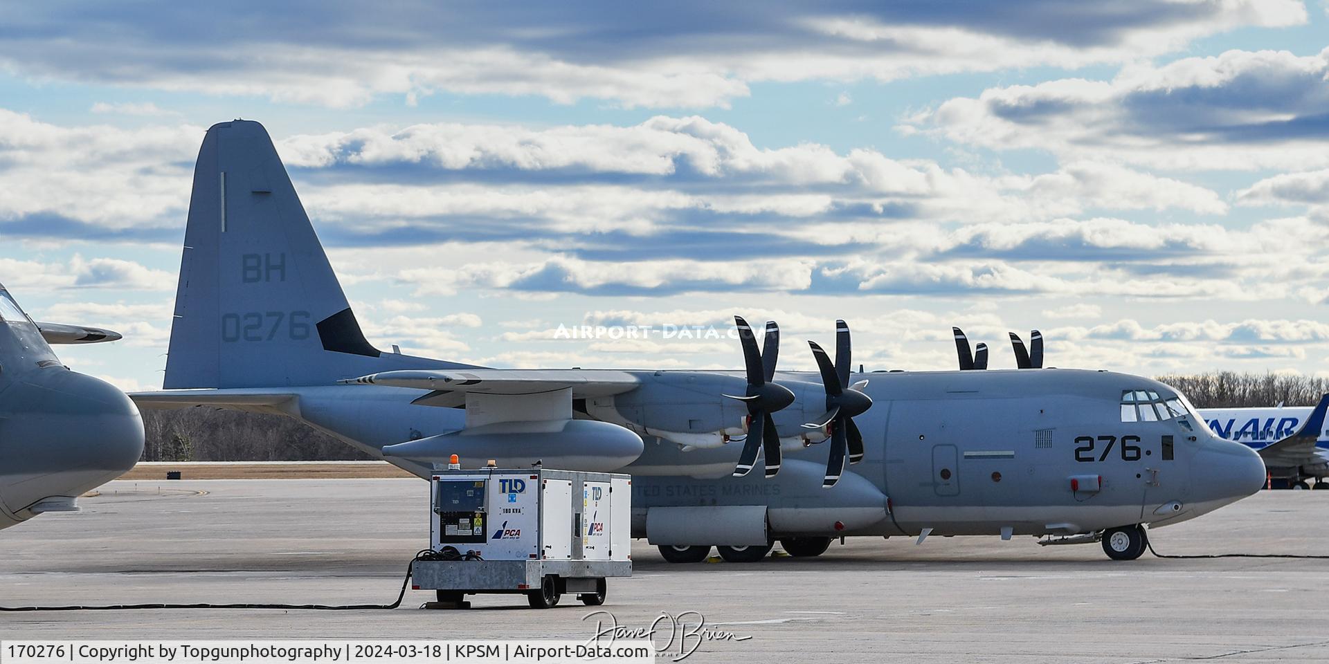 170276, Lockheed KC-130J C/N 382-5959, OTIS71 put away for the night