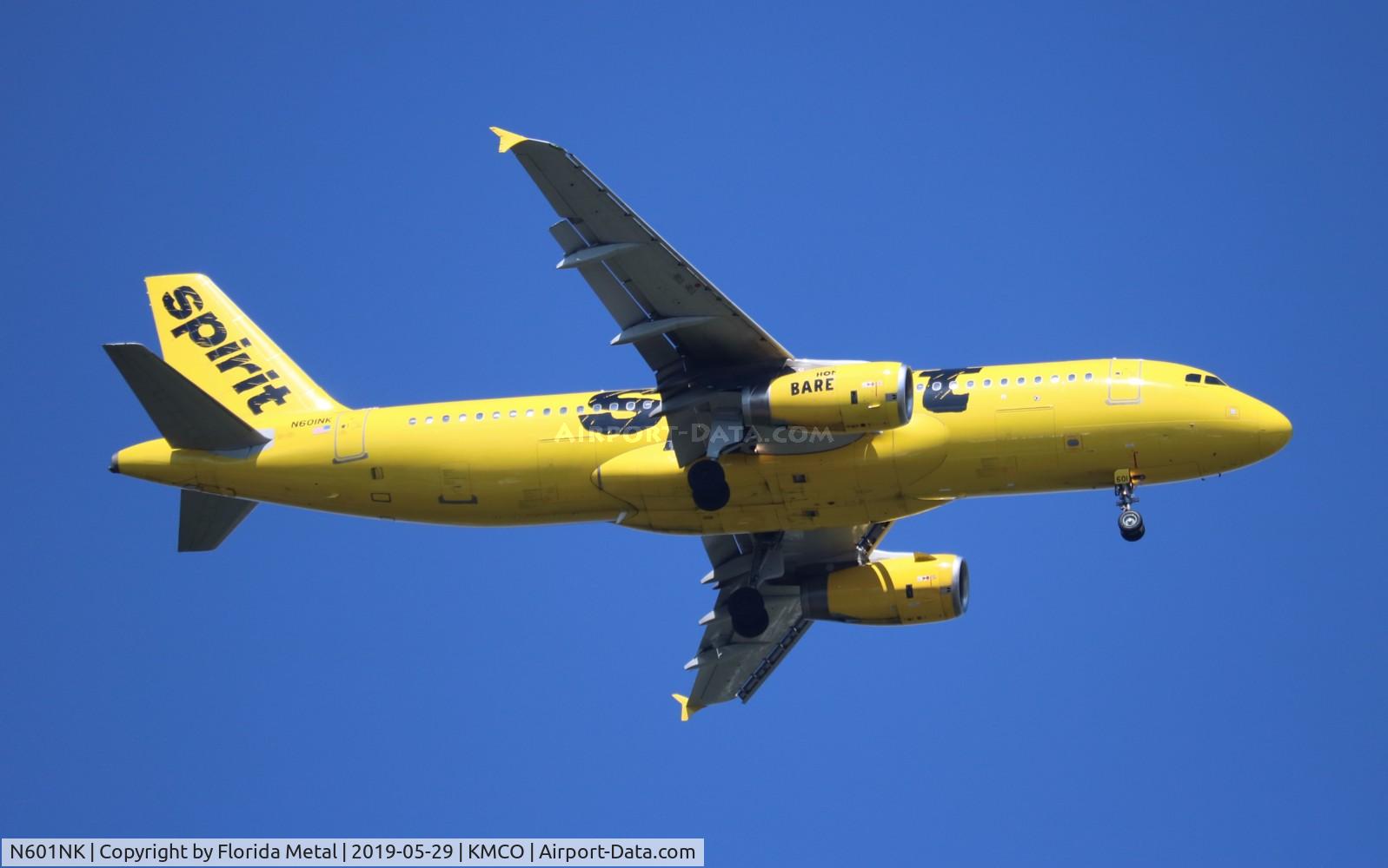 N601NK, 2010 Airbus A320-232 C/N 4206, NKS A320 yellow zx ORD-MCO