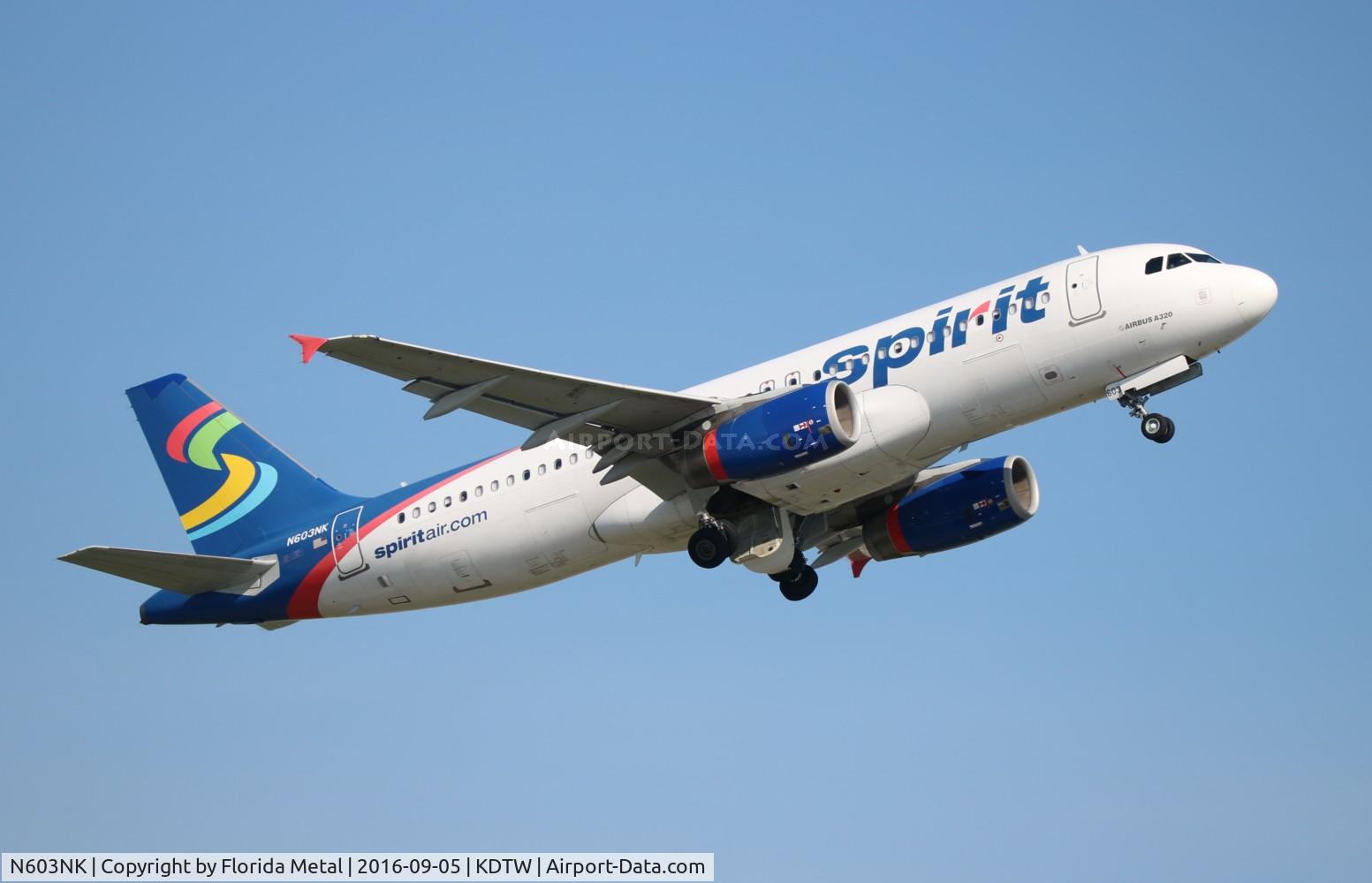 N603NK, 2010 Airbus A320-232 C/N 4321, NKS A320 blue/white zx