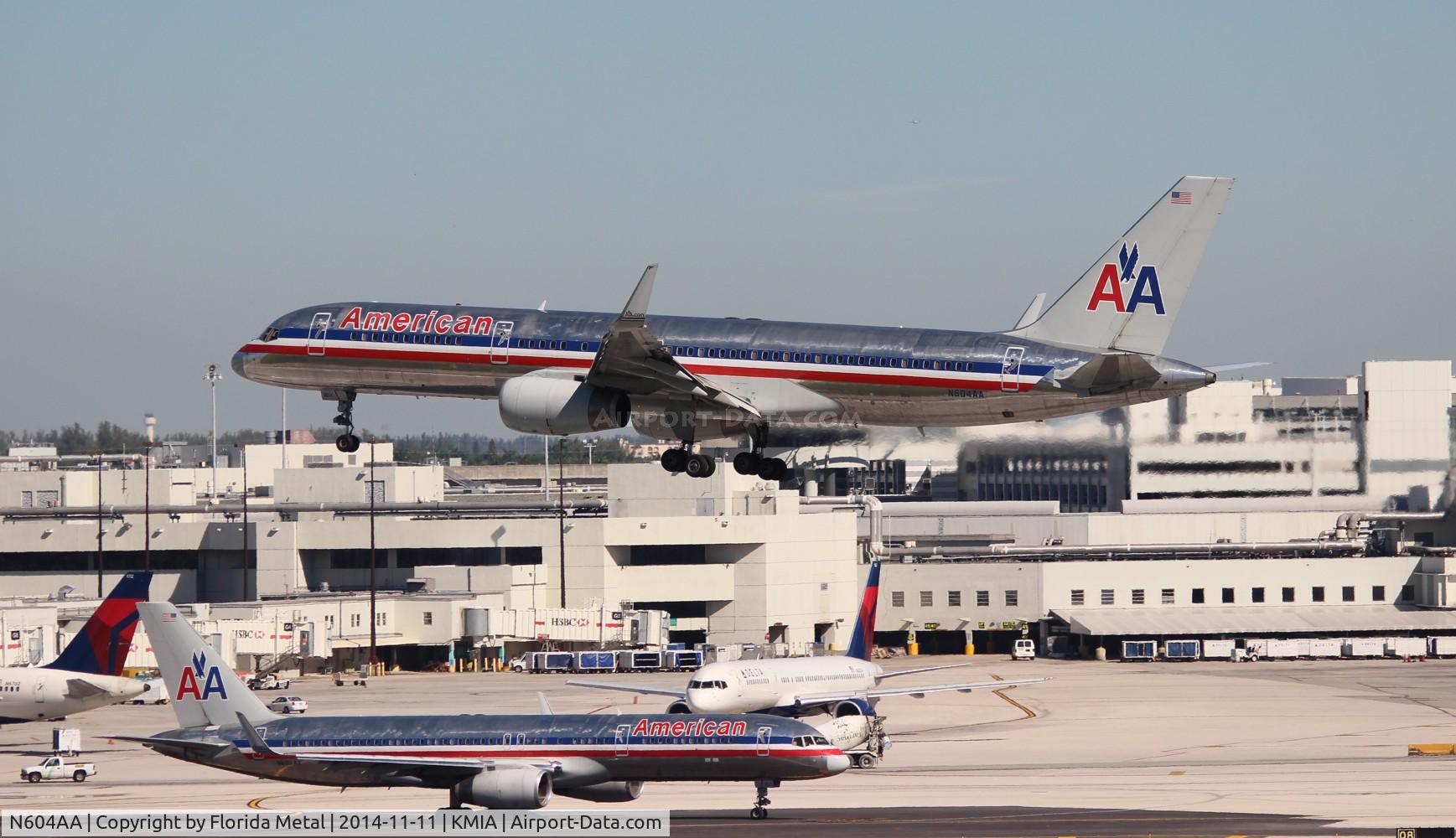 N604AA, 1995 Boeing 757-223 C/N 27055, AAL 752 oc zx