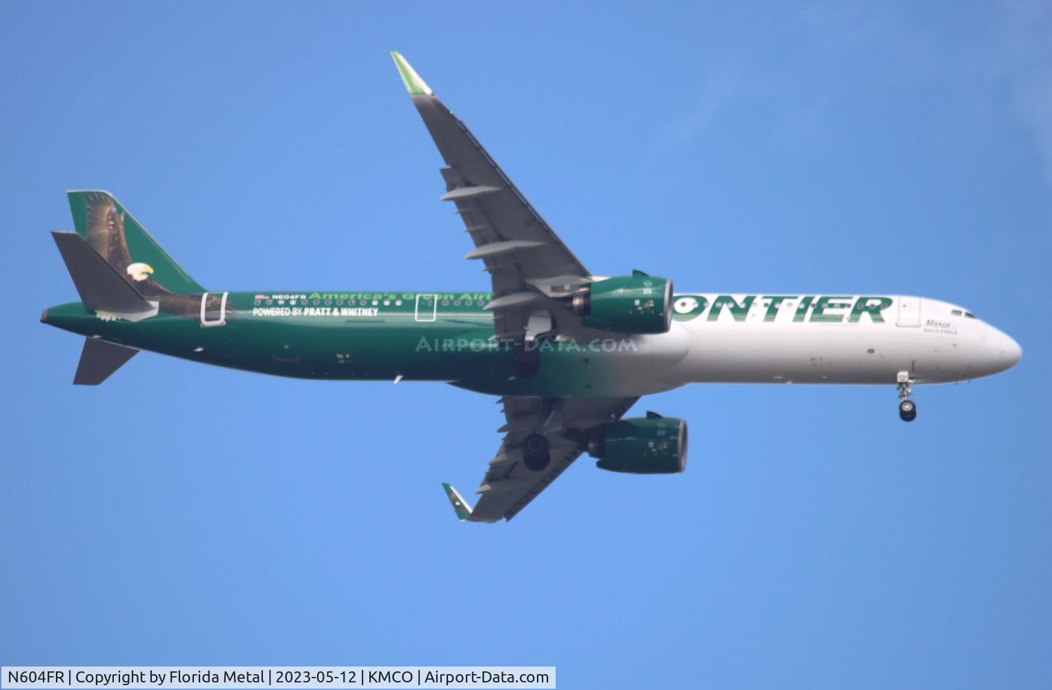 N604FR, 2022 Airbus A321-271NX C/N 11086, FFT A321N Maria zx CLT-MCO