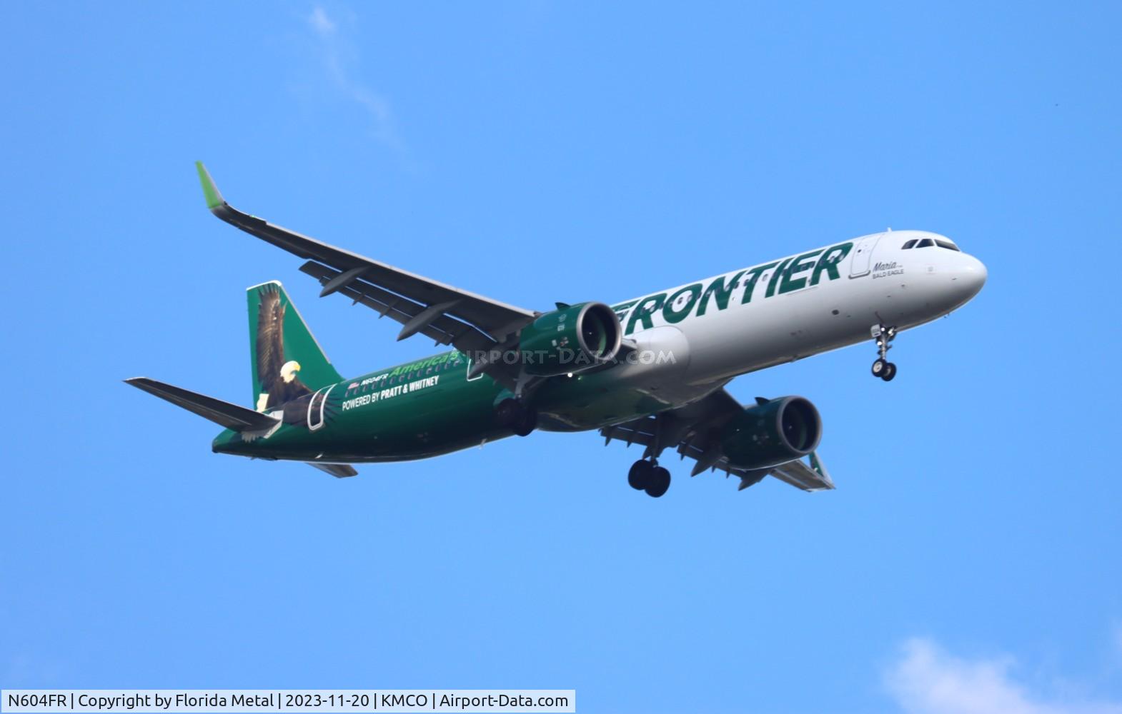 N604FR, 2022 Airbus A321-271NX C/N 11086, FFT A321N Maria zx PSE-MCO