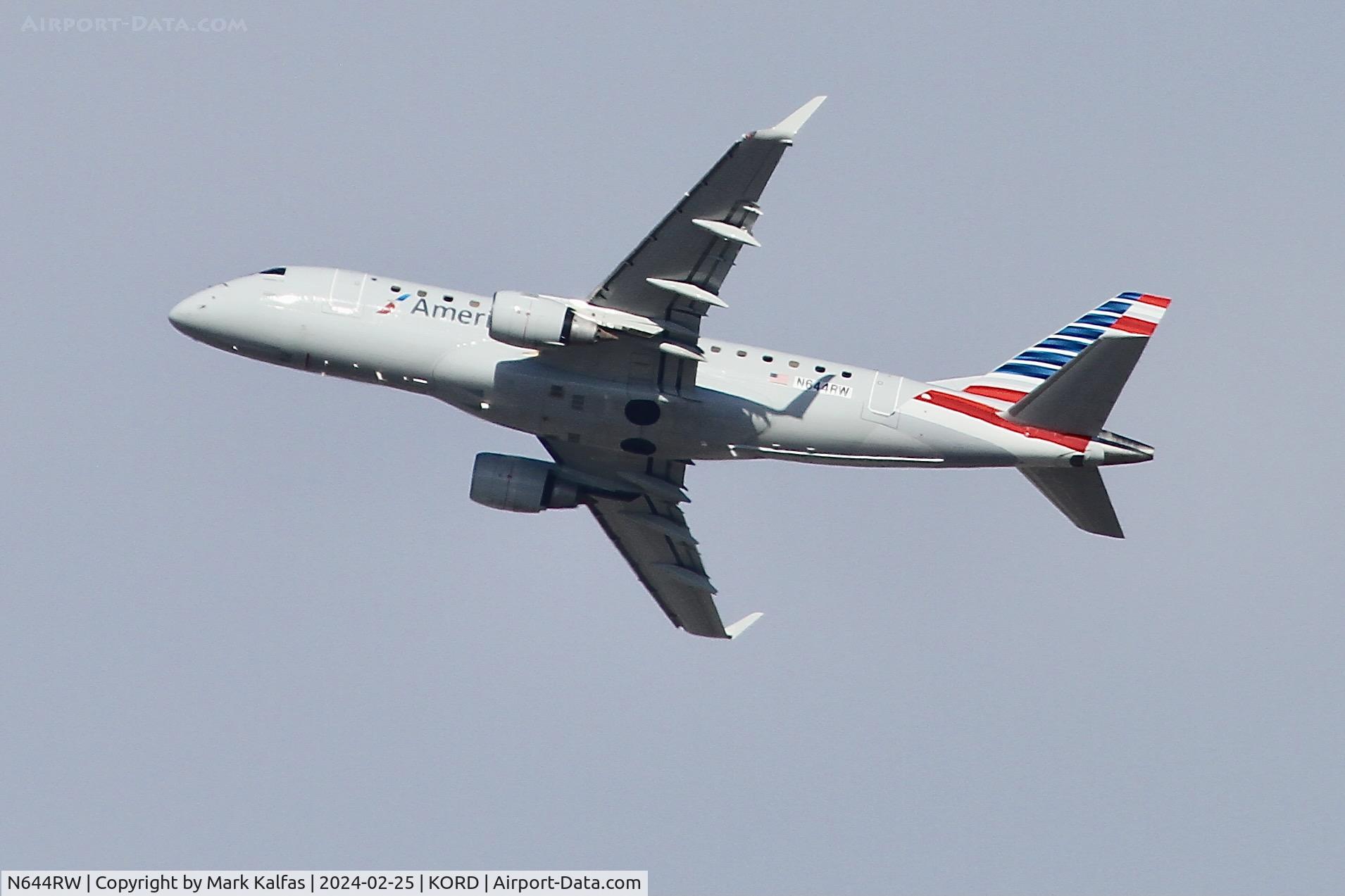 N644RW, 2004 Embraer 170SE (ERJ-170-100SE) C/N 17000061, E170 Envoy/ American Eagle EMBRAER ERJ 170-100 LR N644RW ENY3382 ORD-BDL