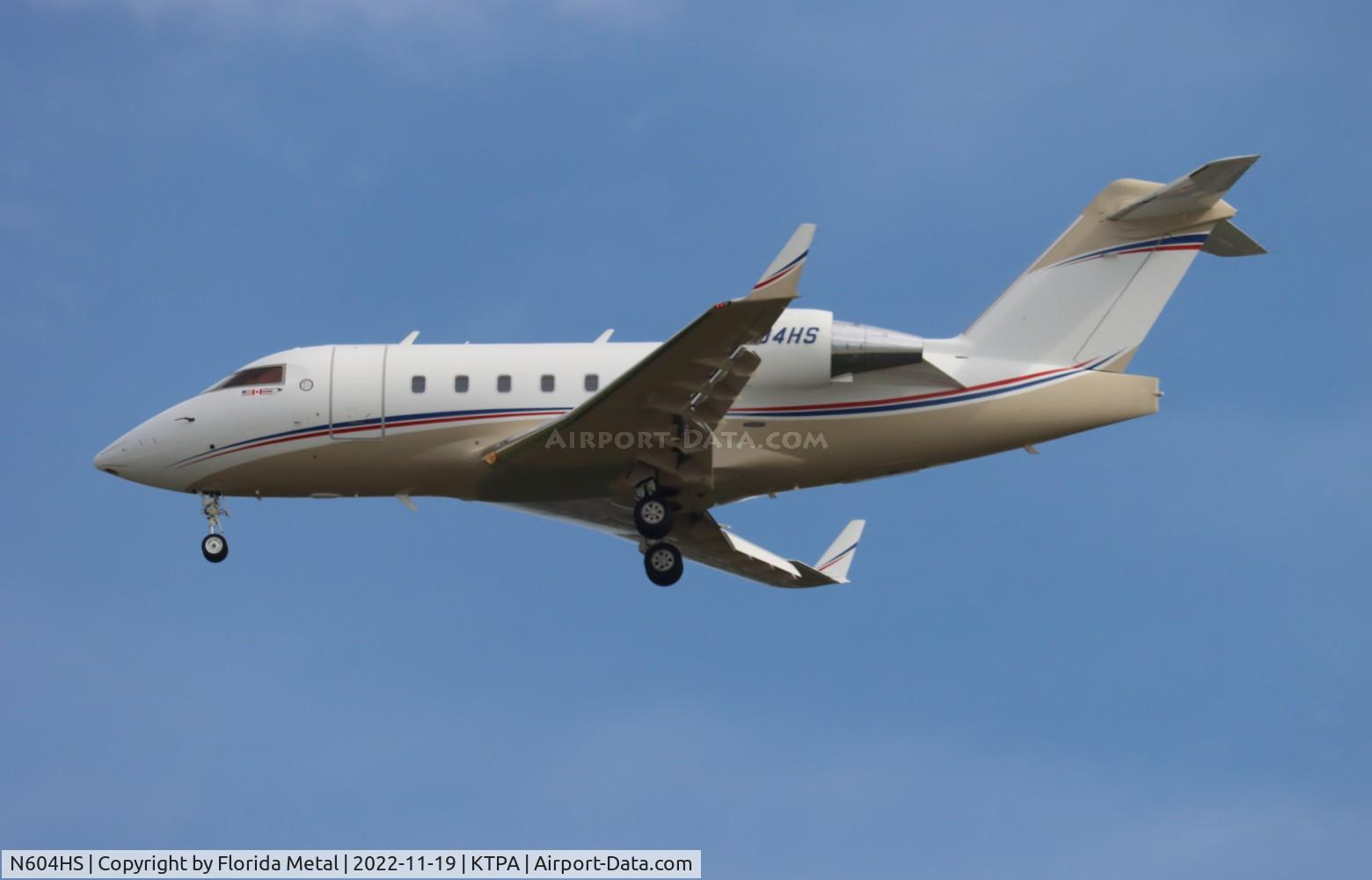 N604HS, 1996 Canadair Challenger 604 (CL-600-2B16) C/N 5311, Challenger 604 zx
