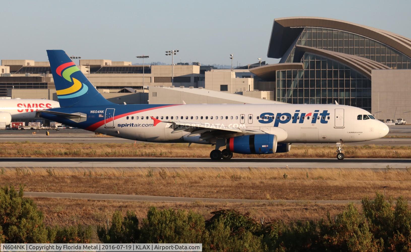 N604NK, 2010 Airbus A320-232 C/N 4431, NKS A320 blue/white zx FLL-LAX 