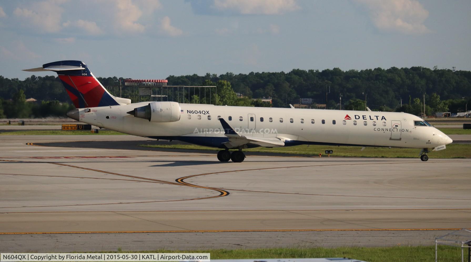 N604QX, 2001 Bombardier CRJ-701 (CL-600-2C10) C/N 10019, ASQ/DAL CRJ7 zx TLH-ATL