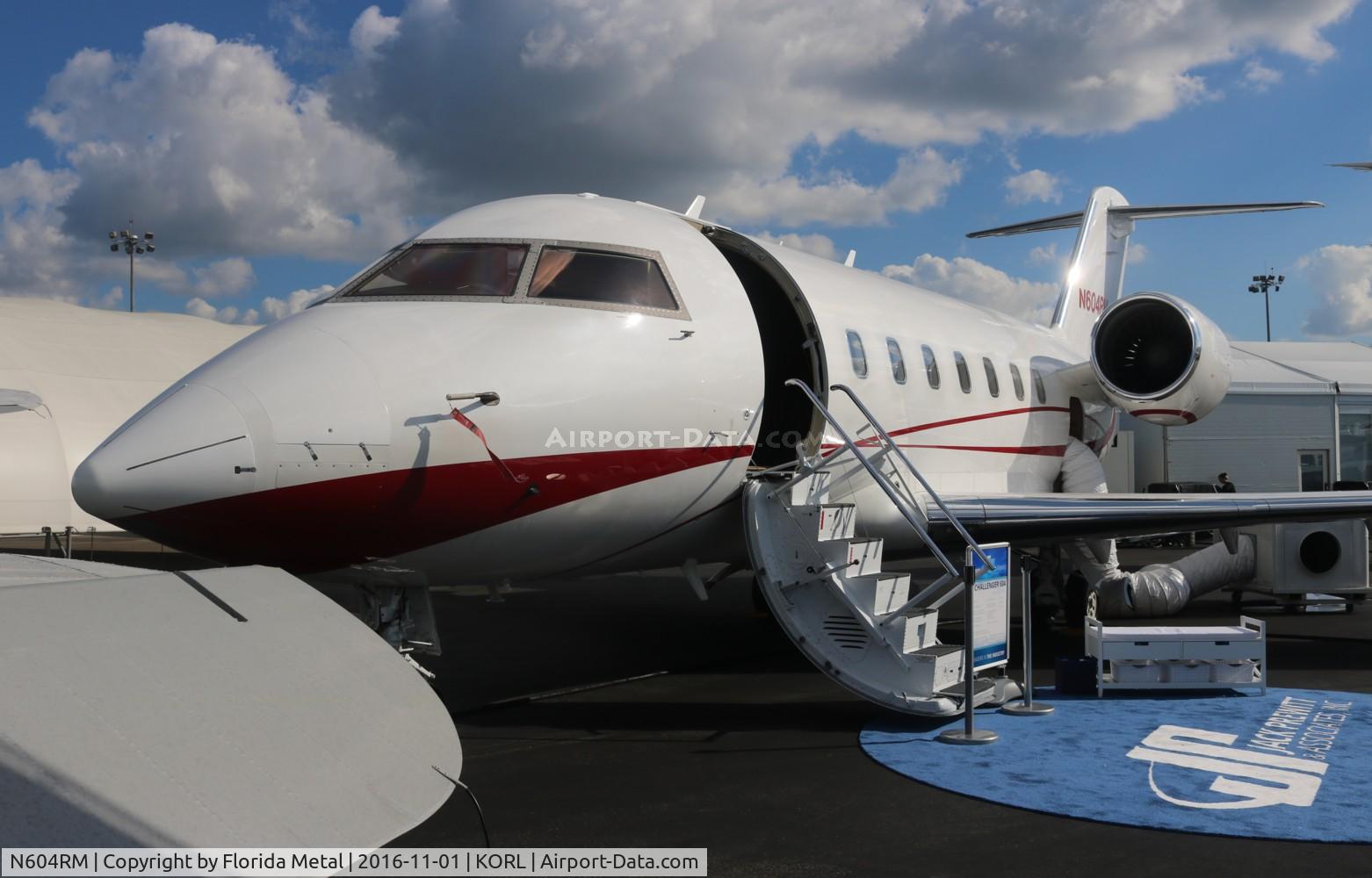 N604RM, 2000 Bombardier Challenger 604 (CL-600-2B16) C/N 5441, NBAA 2016 zx