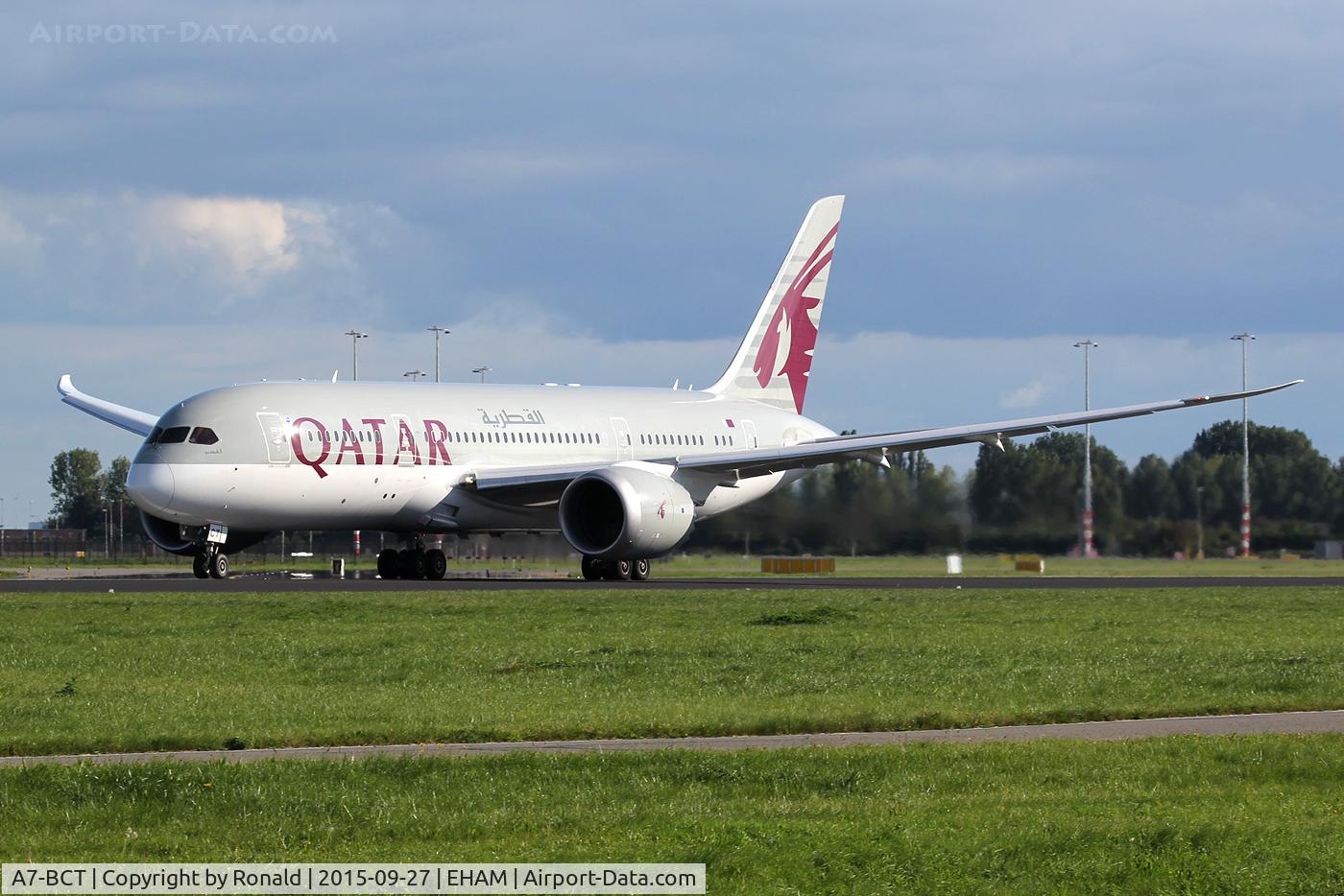 A7-BCT, 2015 Boeing 787-8 Dreamliner Dreamliner C/N 38338, at spl