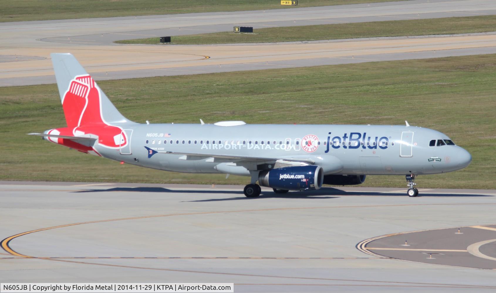 N605JB, 2005 Airbus A320-232 C/N 2368, JBU A320 red sox old zx