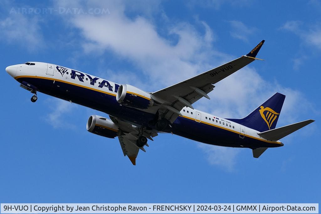 9H-VUO, 2021 Boeing 737-8-200 MAX C/N 65884, Stockholm (ARN)	Marrakesh (RAK)	FR9795