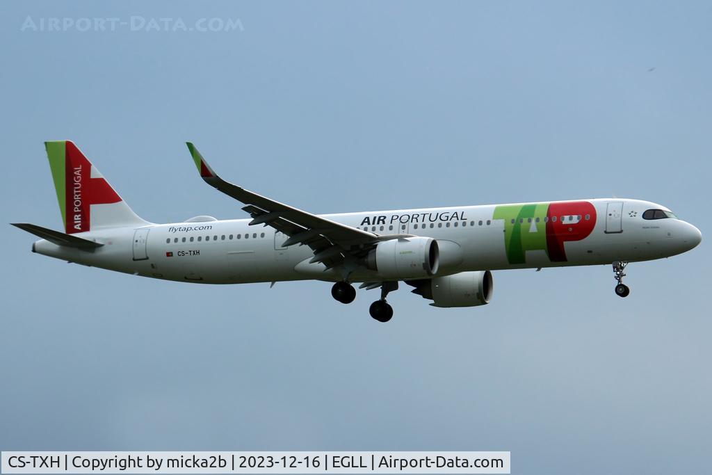 CS-TXH, 2021 Airbus A321-251NX C/N 10311, Landing
