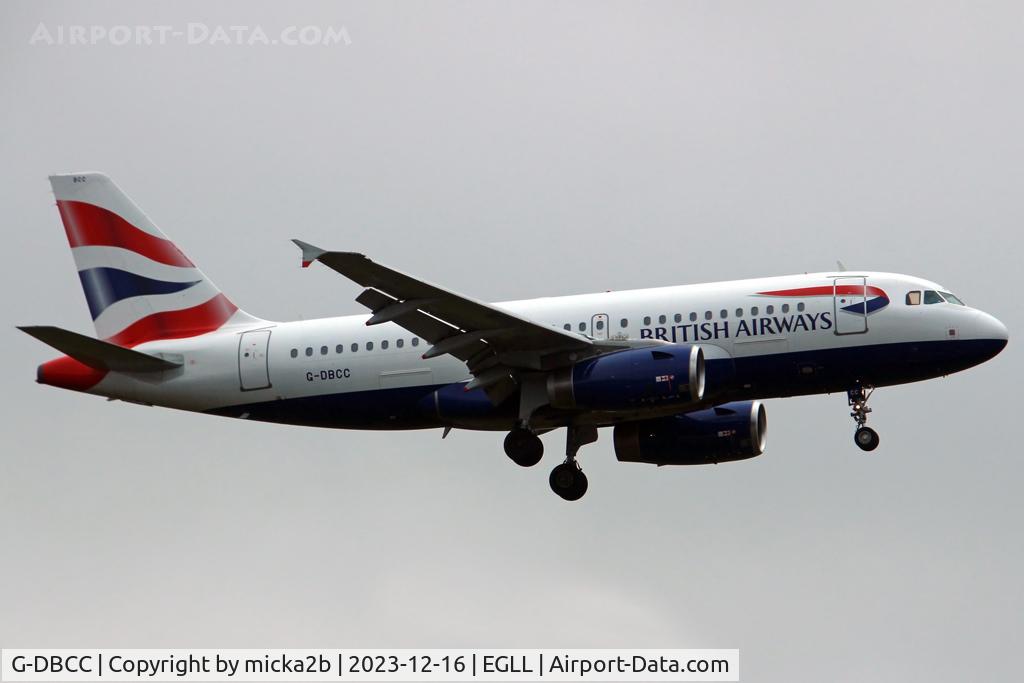 G-DBCC, 2004 Airbus A319-131 C/N 2194, Landing