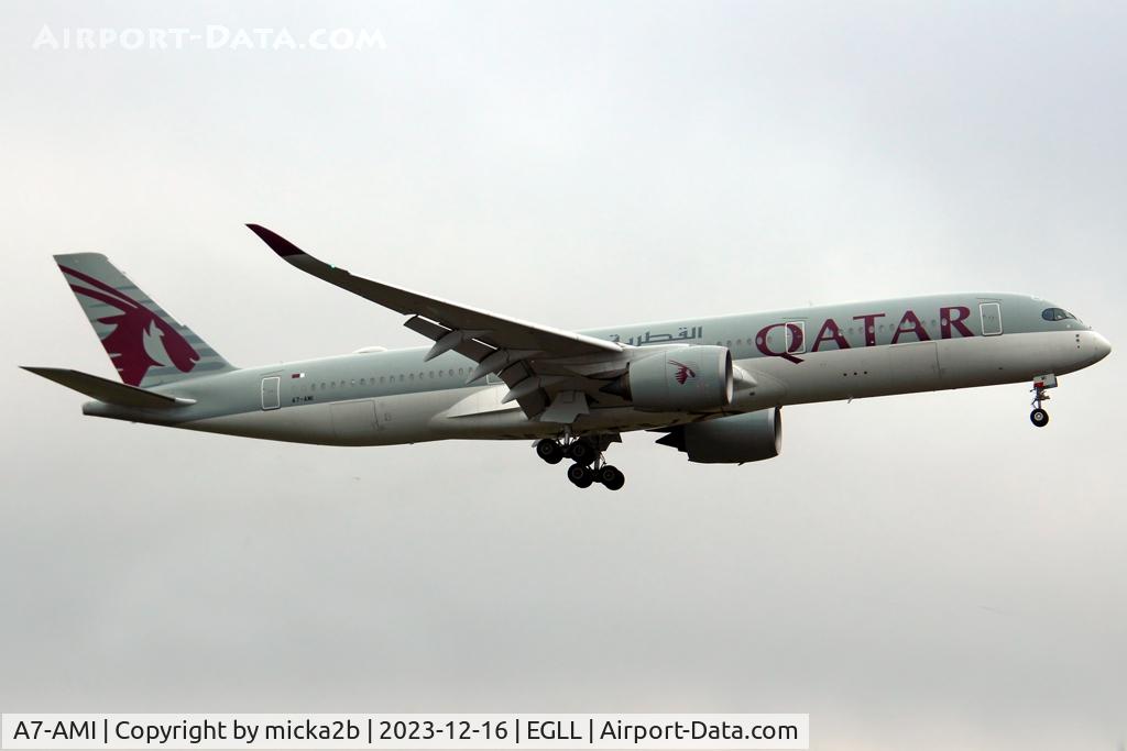 A7-AMI, 2019 Airbus A350-941 C/N 214, Landing