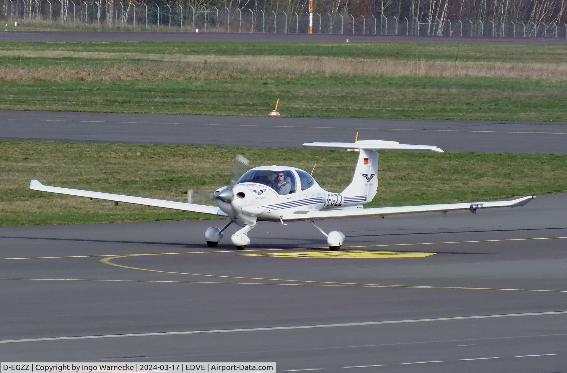 D-EGZZ, 2006 Diamond DA-40D Diamond Star C/N D4.195, Diamond DA-40D Diamond Star at Braunschweig/Wolfsburg airport, Waggum