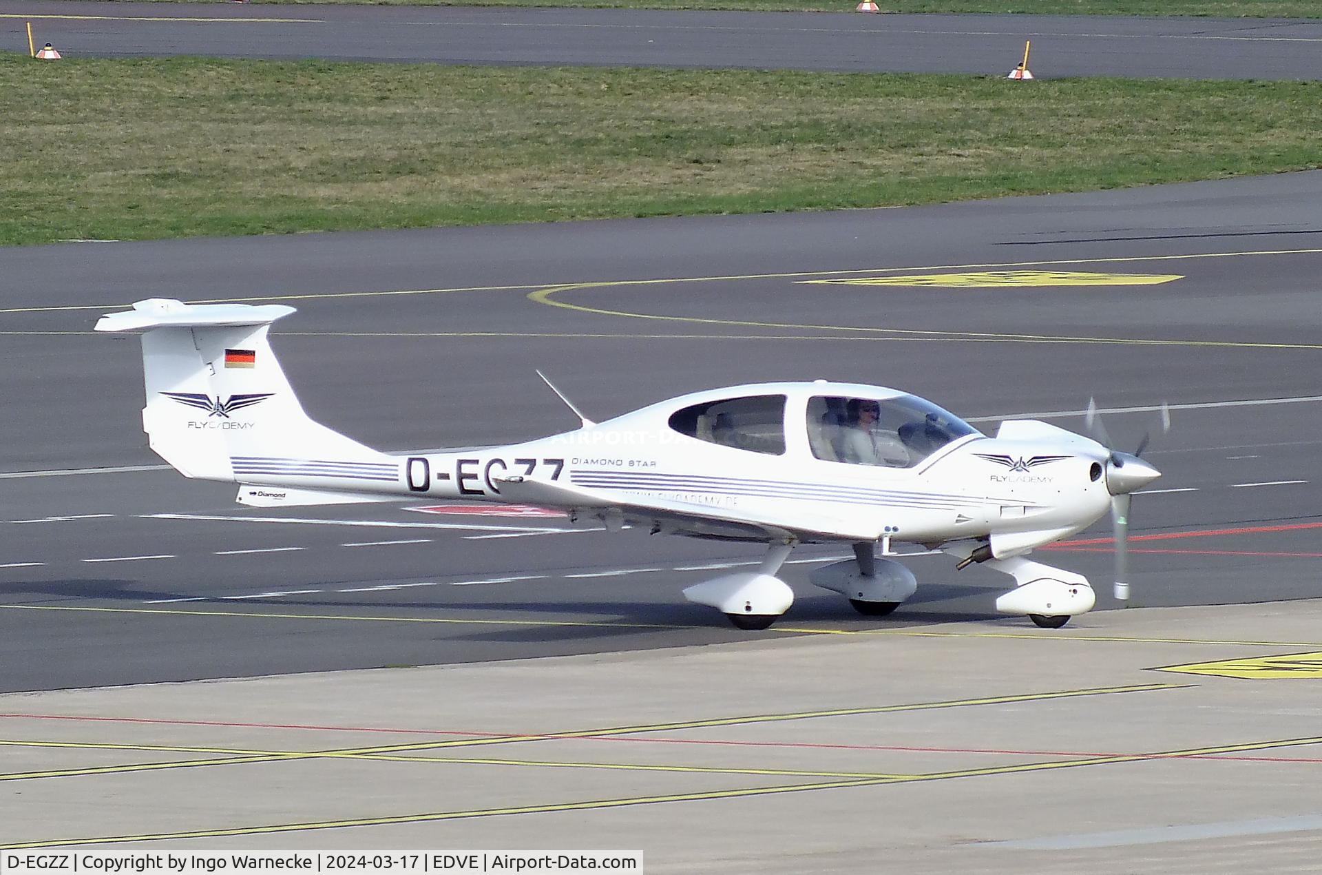 D-EGZZ, 2006 Diamond DA-40D Diamond Star C/N D4.195, Diamond DA-40D Diamond Star at Braunschweig/Wolfsburg airport, Waggum