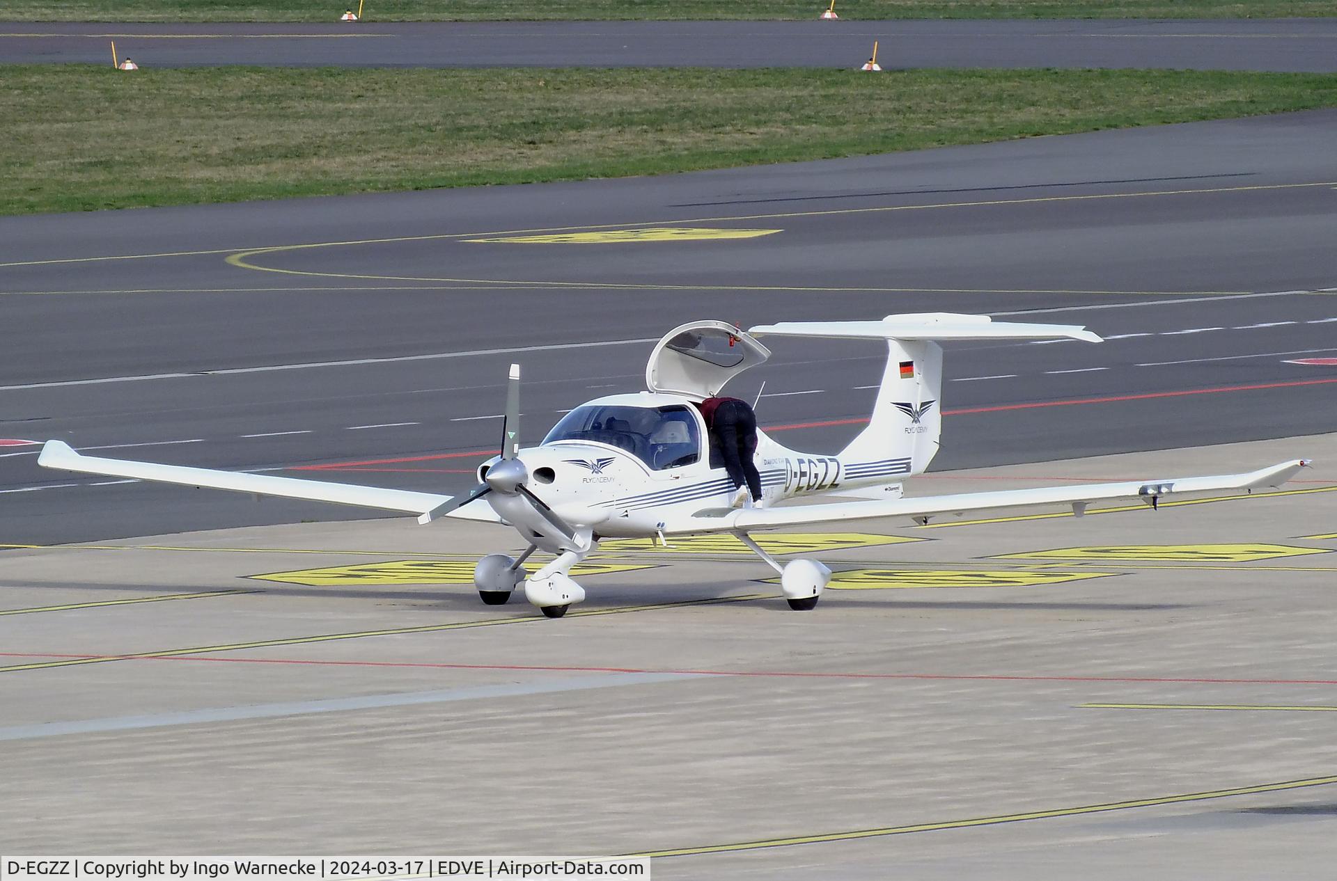 D-EGZZ, 2006 Diamond DA-40D Diamond Star C/N D4.195, Diamond DA-40D Diamond Star at Braunschweig/Wolfsburg airport, Waggum