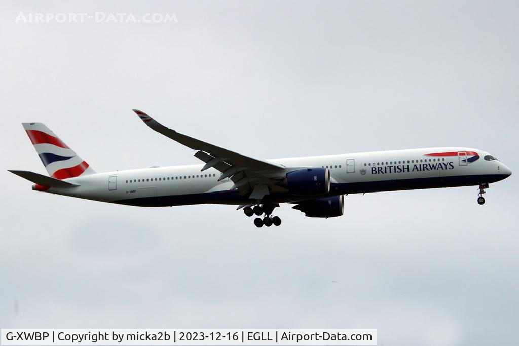 G-XWBP, 2023 Airbus A350-1041 C/N 623, Landing