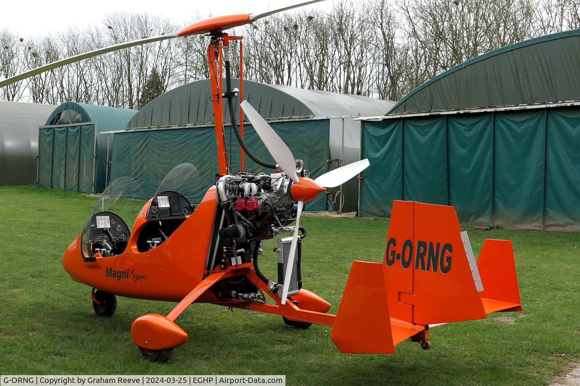 G-ORNG, 2022 Magni M16C C/N 16-22-4214, Parked at Popham.