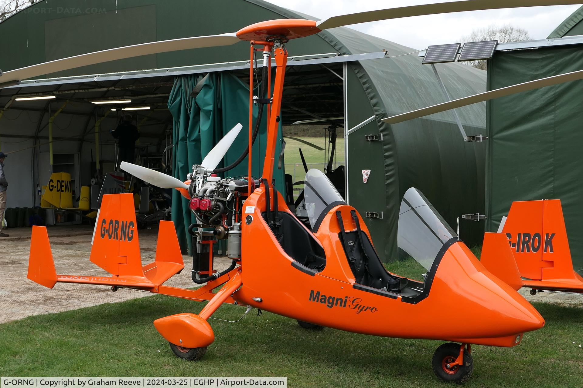 G-ORNG, 2022 Magni M16C C/N 16-22-4214, Parked at Popham.