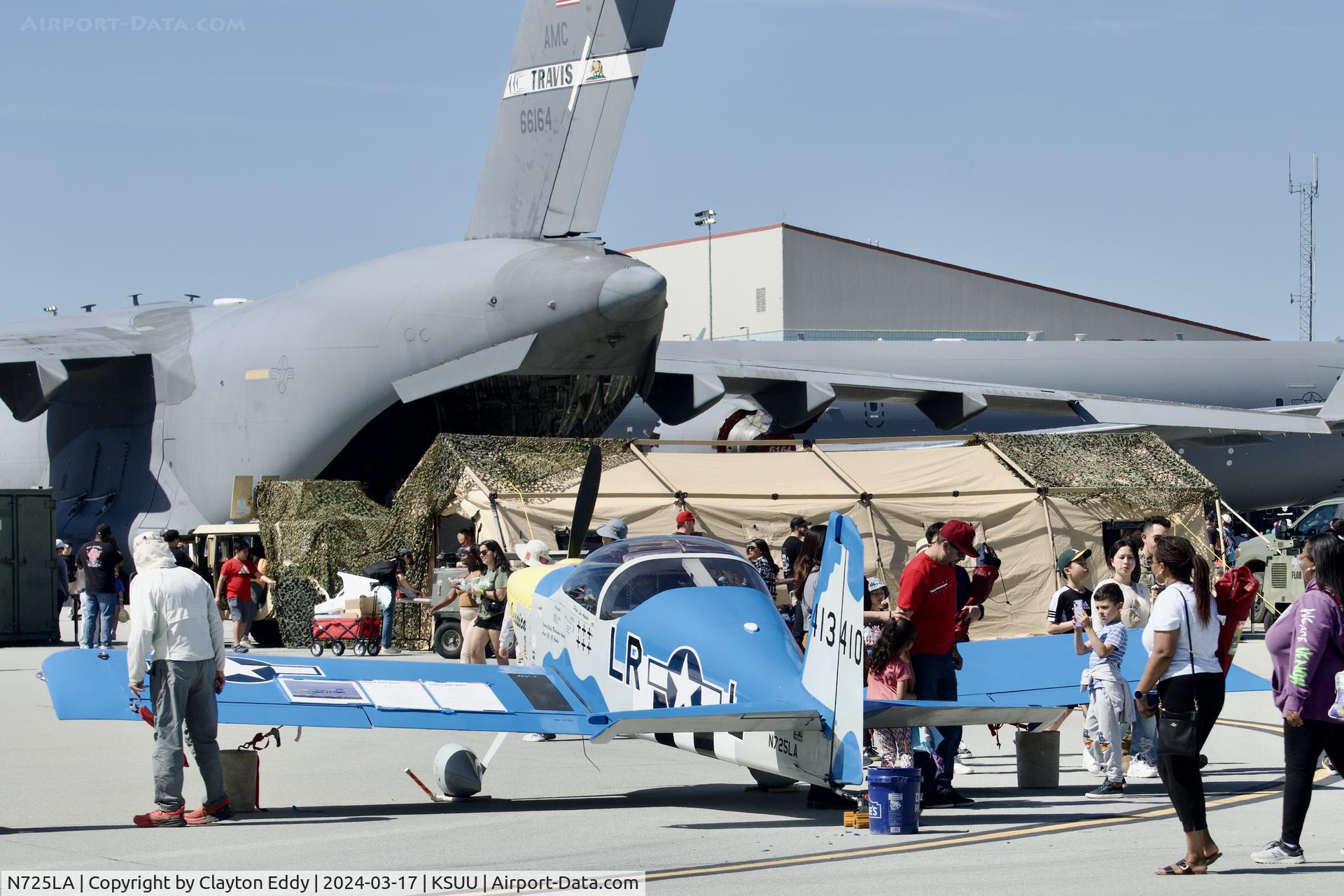 N725LA, 2006 Vans RV-7 C/N 71495, Travis AFB airshow California 2024.