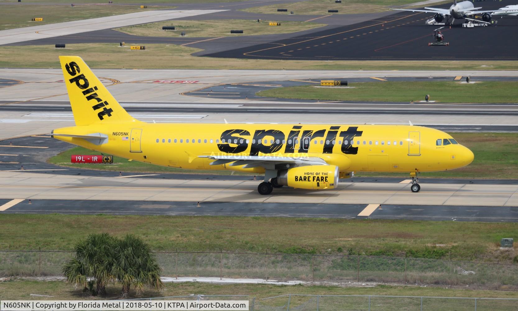 N605NK, 2010 Airbus A320-232 C/N 4548, NKS A320 yellow zx TPA-ORD