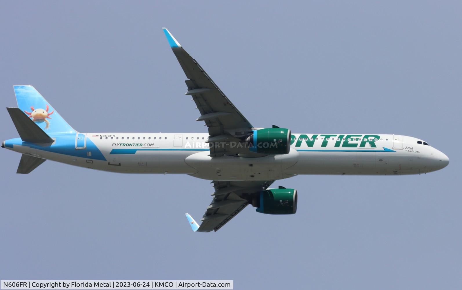 N606FR, 2023 Airbus A321-271NX C/N 11203, FFT A321N Luis zx CLE-MCO