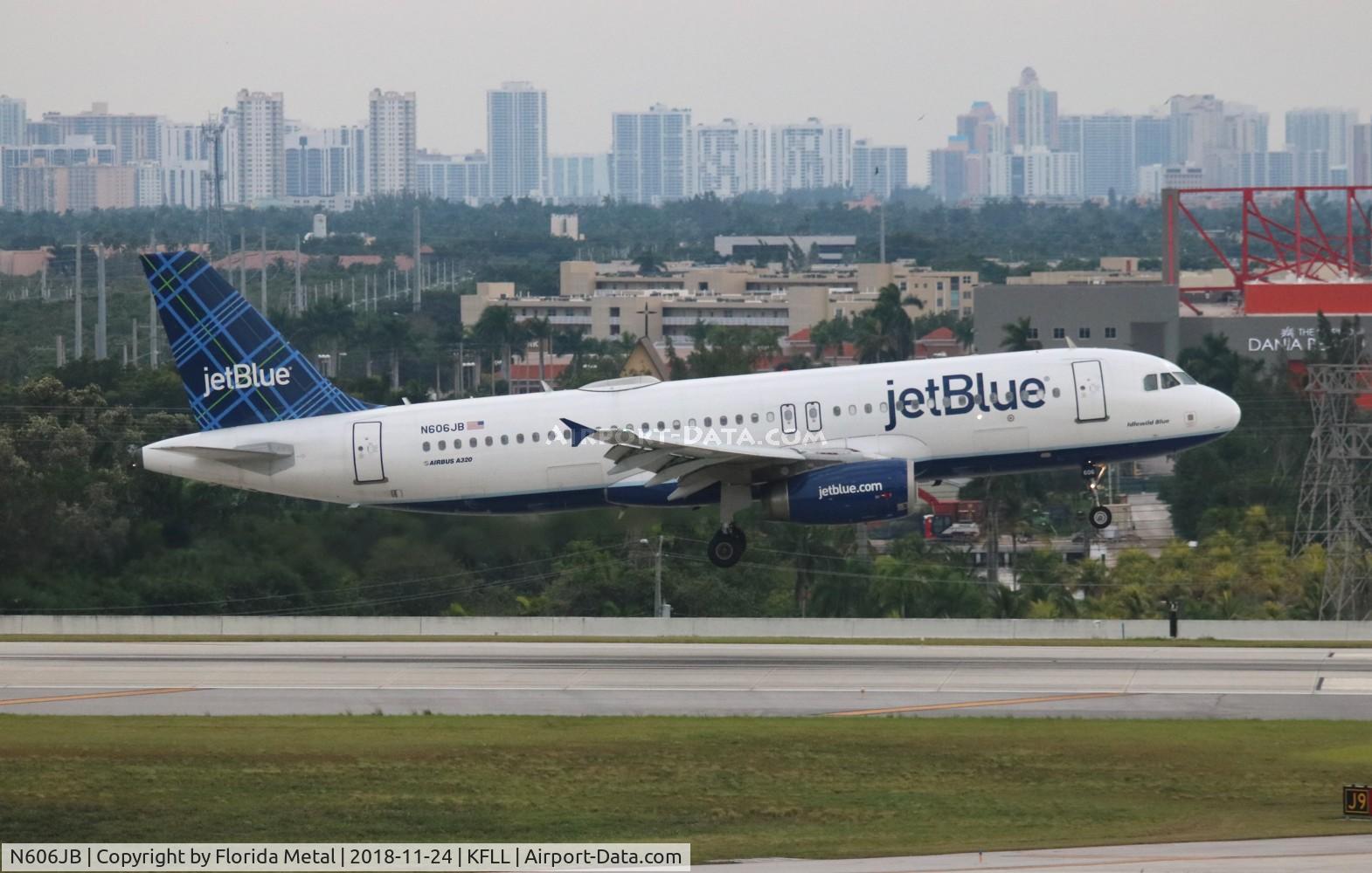 N606JB, 2005 Airbus A320-232 C/N 2384, JBU A320 zx PSE-FLL
