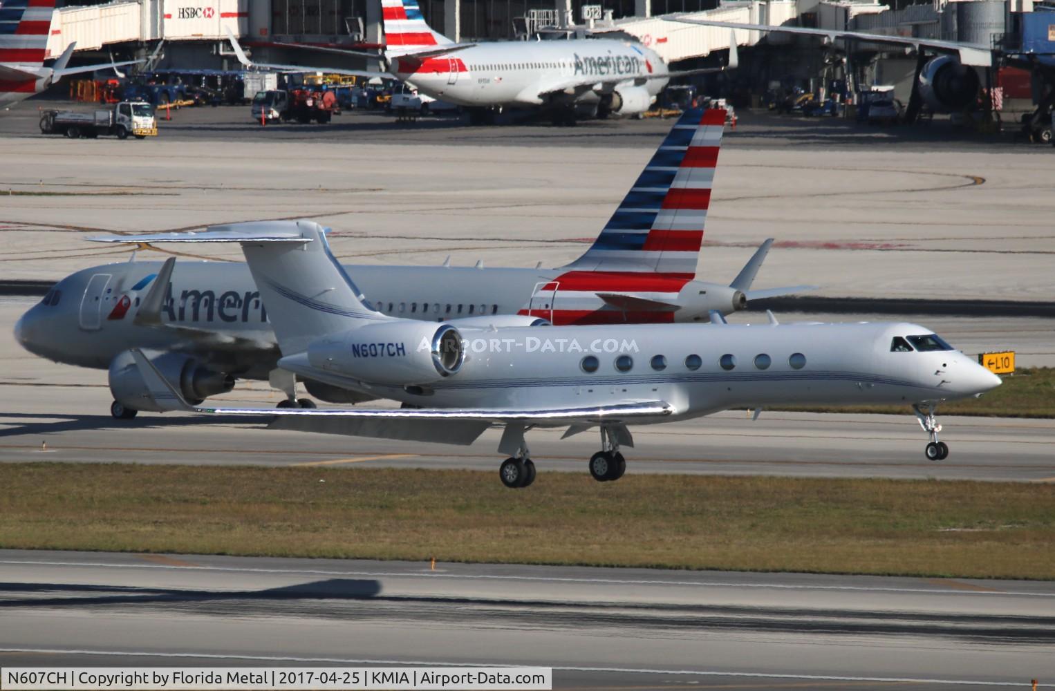 N607CH, 2007 Gulfstream Aerospace GV-SP (G550) C/N 5159, G550 zx