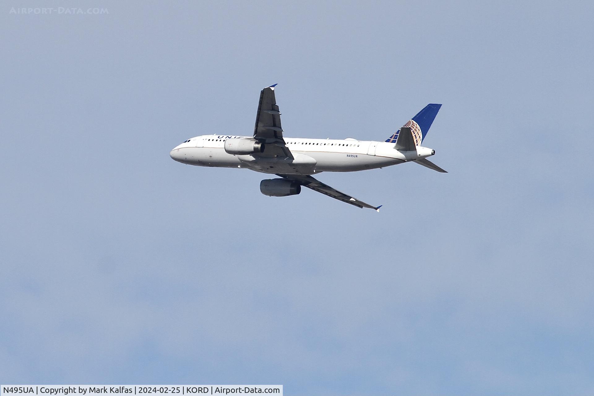 N495UA, 2002 Airbus A320-232 C/N 1842, A320  United Airlines Airbus A320-232 N495UA UAL2187 ORD-IAD
