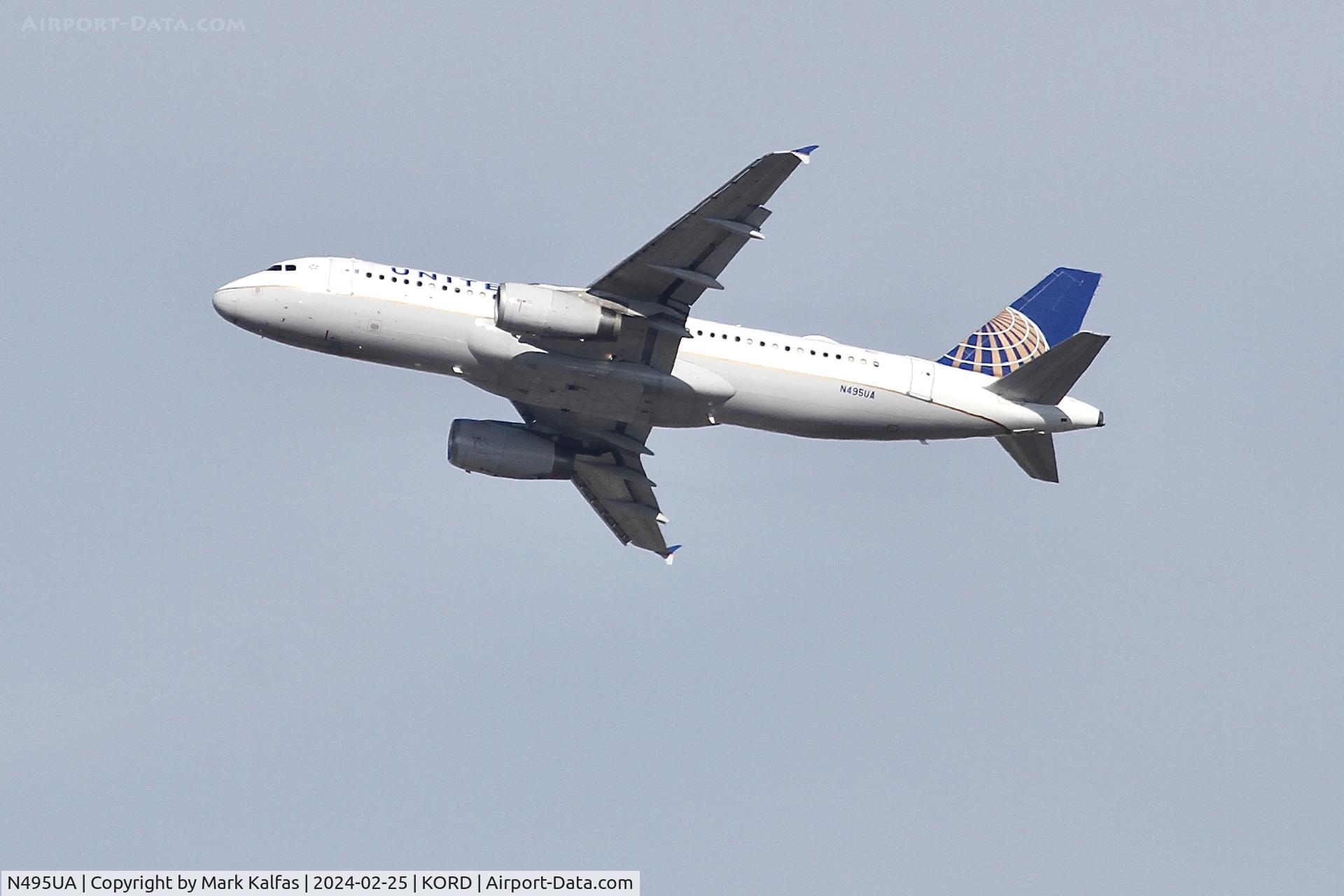 N495UA, 2002 Airbus A320-232 C/N 1842, A320  United Airlines Airbus A320-232 N495UA UAL2187 ORD-IAD