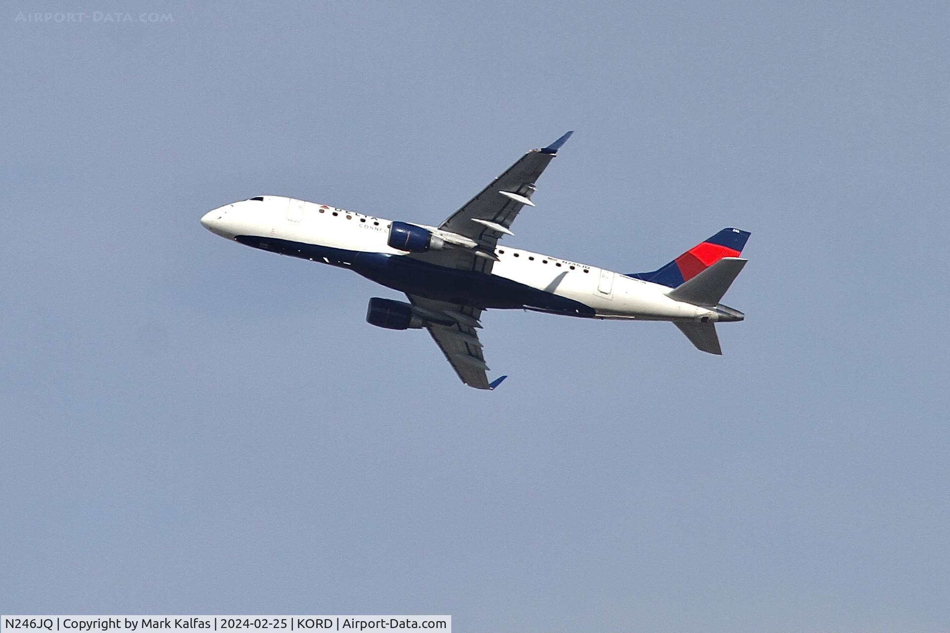 N246JQ, 2008 Embraer ERJ-175 C/N 0000, E75L Republic/Delta Airlines Embraer 175R N246JQ RPA5596 ORD-BOS