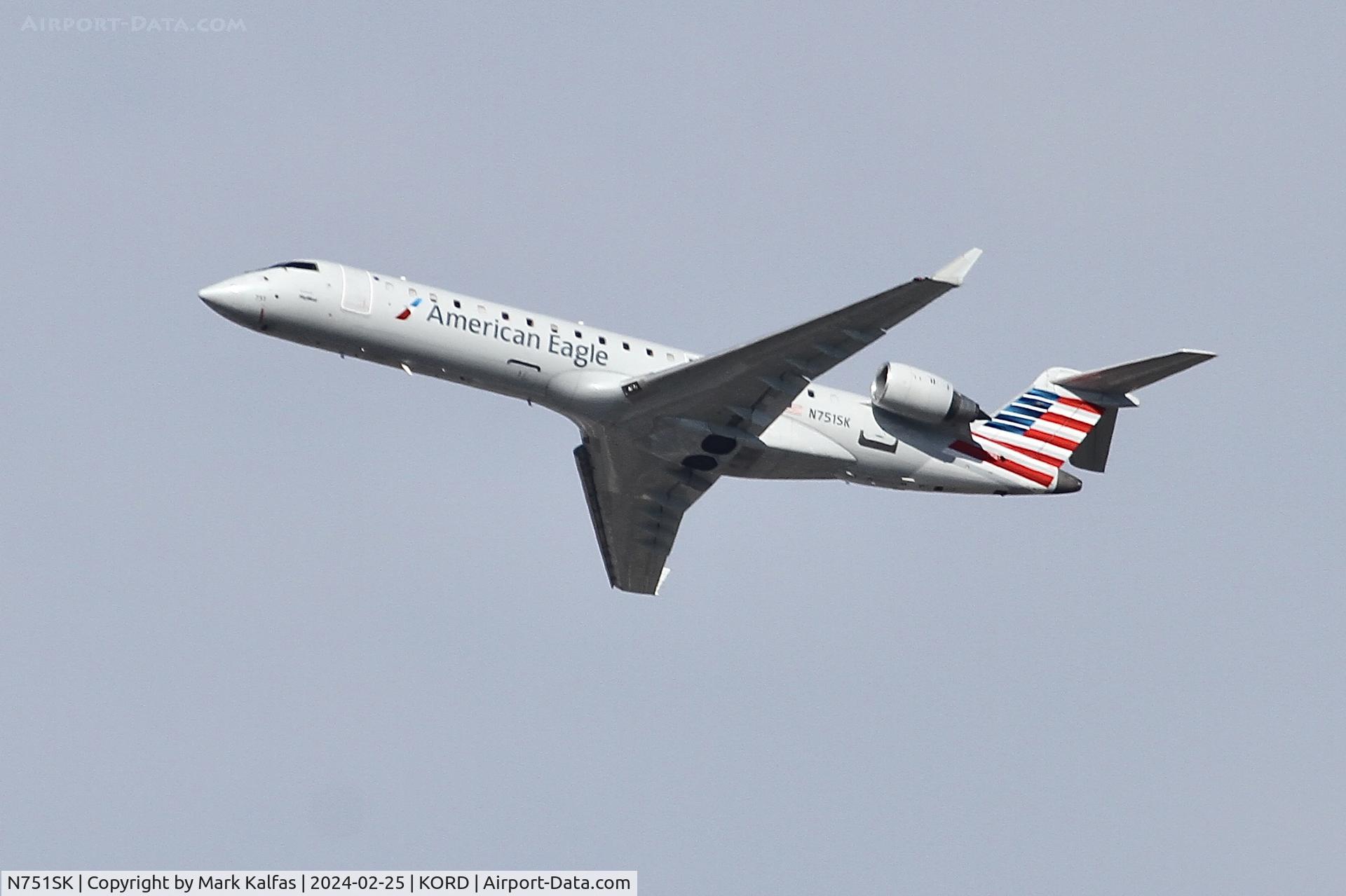 N751SK, 2005 Bombardier CRJ-701ER (CL-600-2C10) Regional Jet C/N 10208, CRJ7 SkyWest/American Eagle BOMBARDIER CL-600-2C10 N751SK SKW3153 ORD-BUF